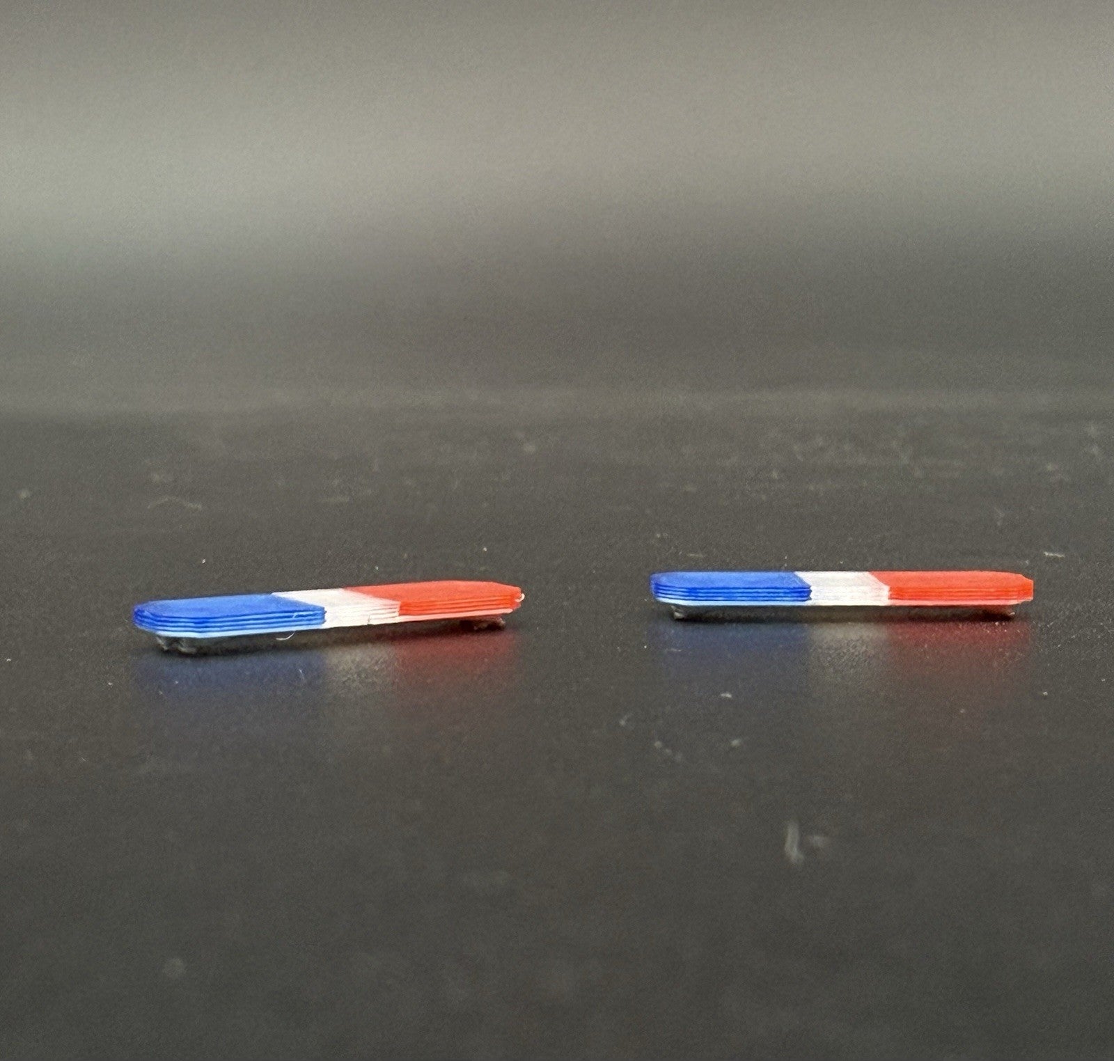 2 Pack 1/64 Scale Model Blue Clear Red Code 3 Defender Lightbar Police 6408BCR1