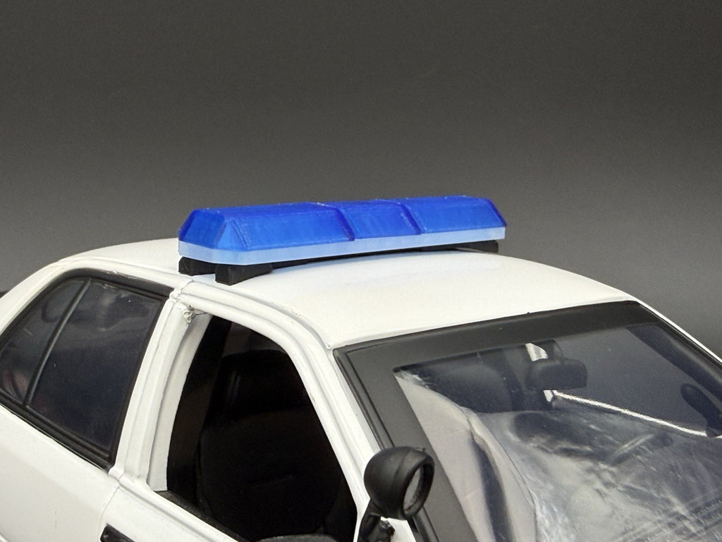1/18 Scale Model Blue Code 3 Excalibur Lightbar Police 1862B12