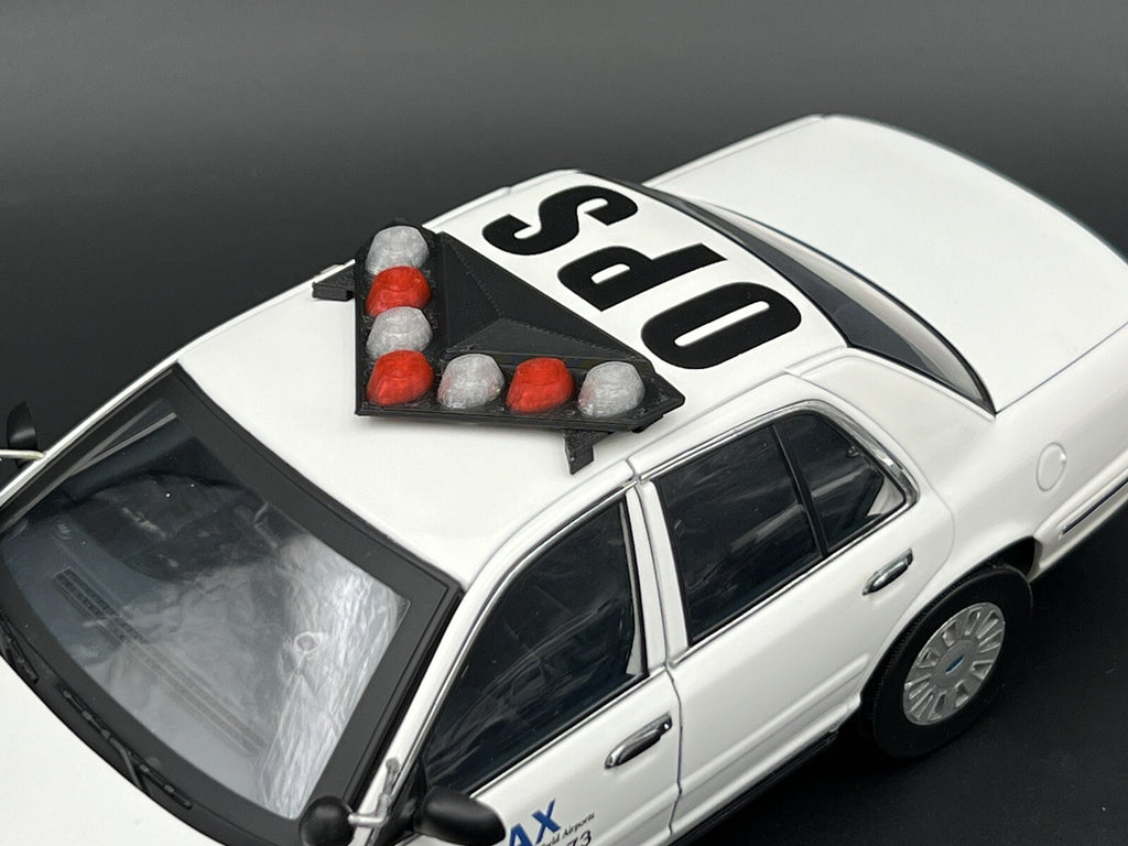 1/18 LED Ready NYPD Red Federal Signal Vision SLR Lightbar Police Sheriff Car5