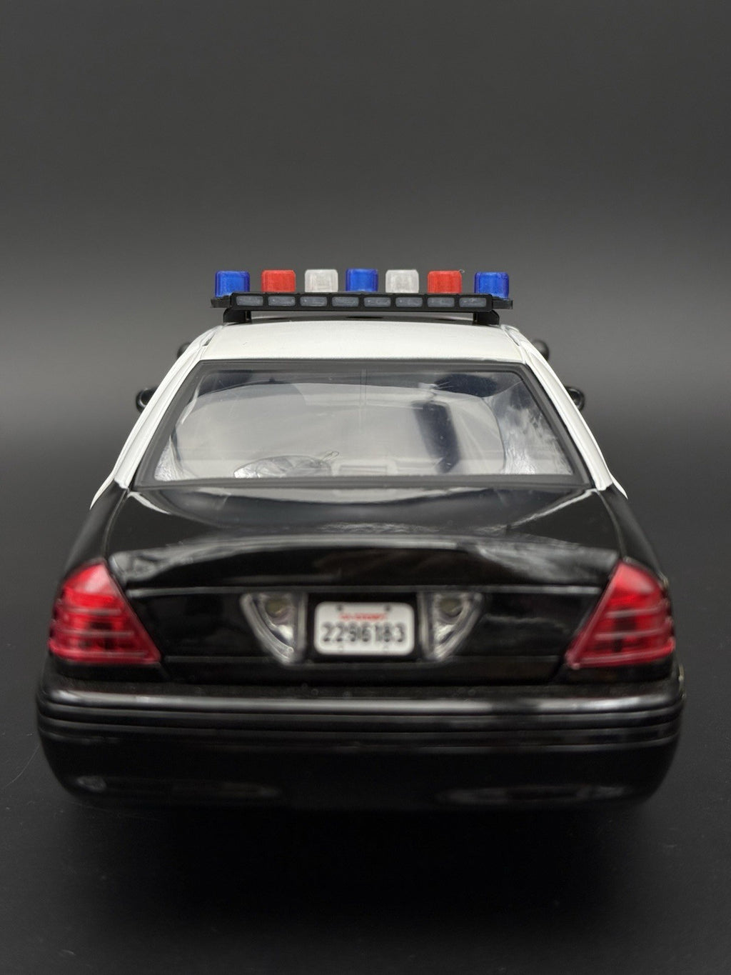 1/18 Scale Model LED Ready Blue Red Federal Vector Lightbar Police Car 1837 BR411