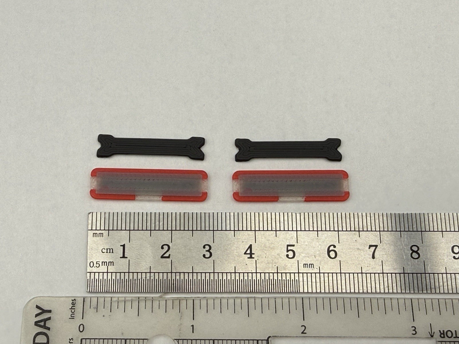 2 PACK 1/43 O Scale Model Whelen Liberty Red Police Lightbar 4301 R11
