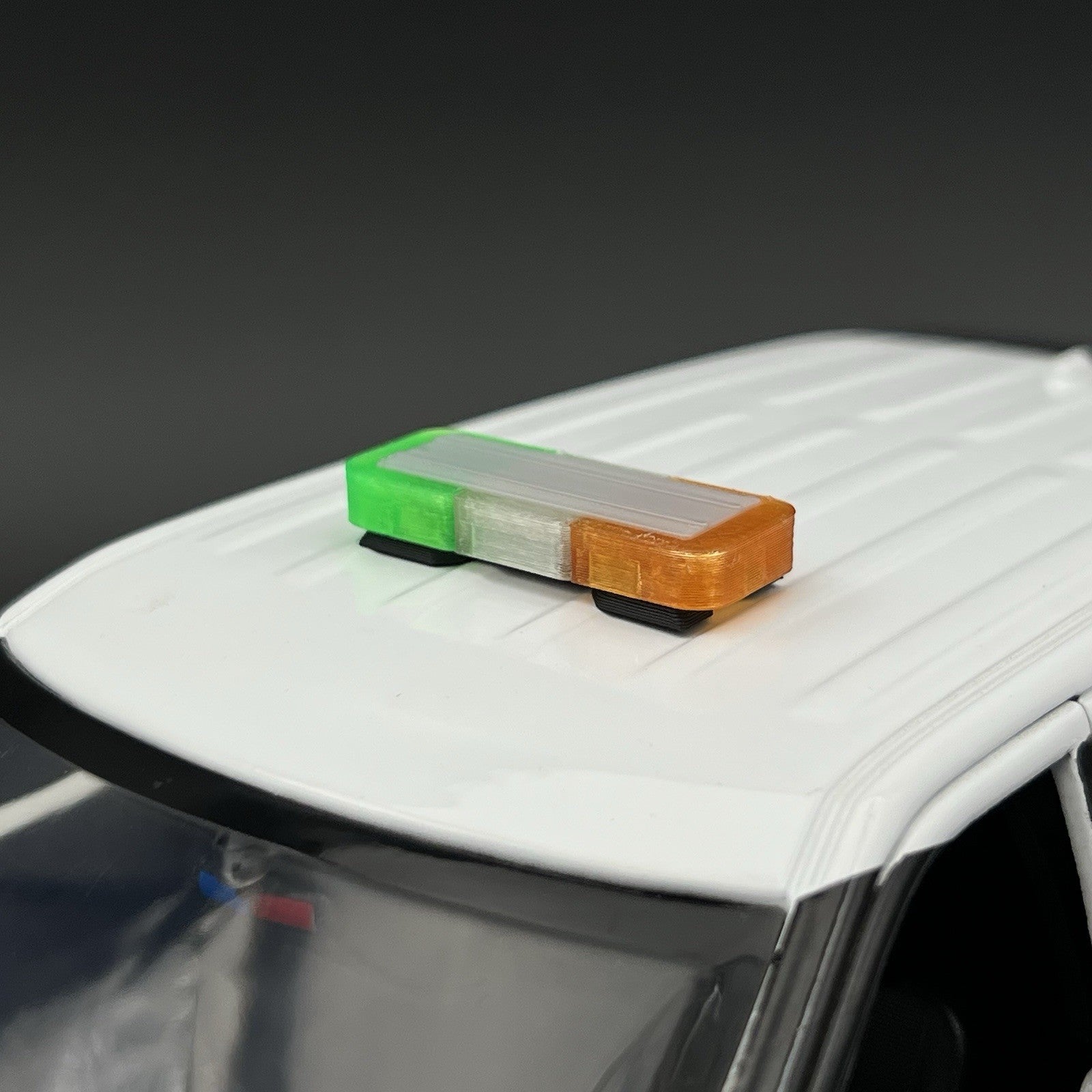 1/24 25 Mini Whelen Edge Lightbar Amber Clear Green Gray Top Cover11