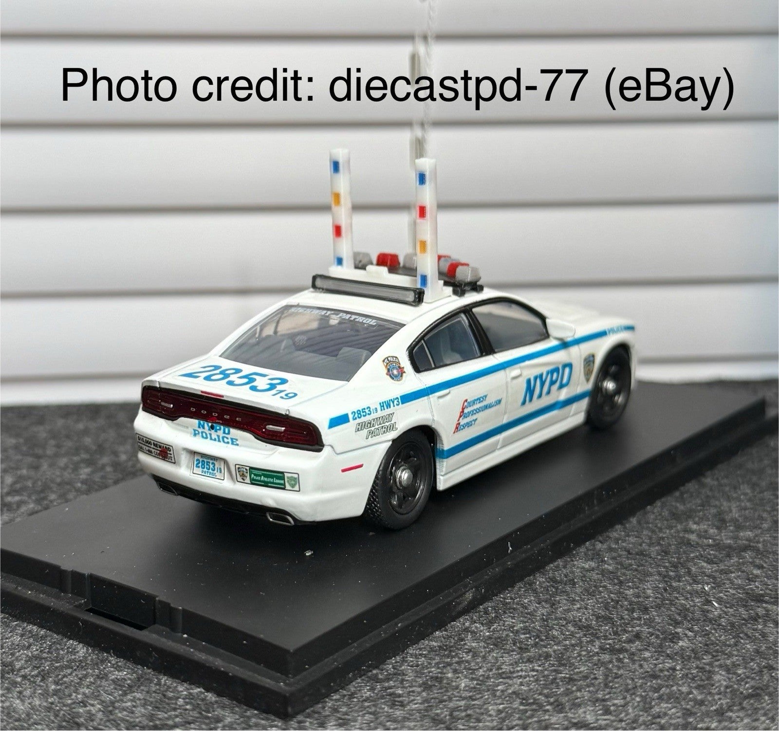 2 Pack 1/43 Interior Traffic Arrow Board Deck Lightbar Police Sheriff1