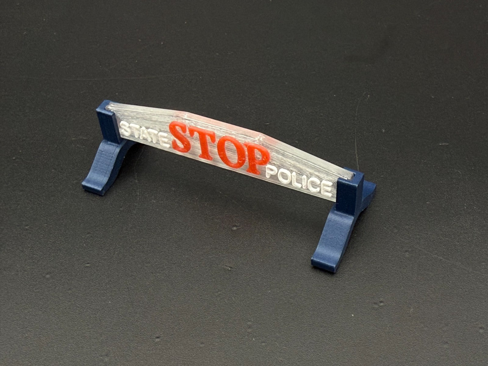 1/10 12 Scale Model Michigan State Police Hood Stop Sign 1005C3