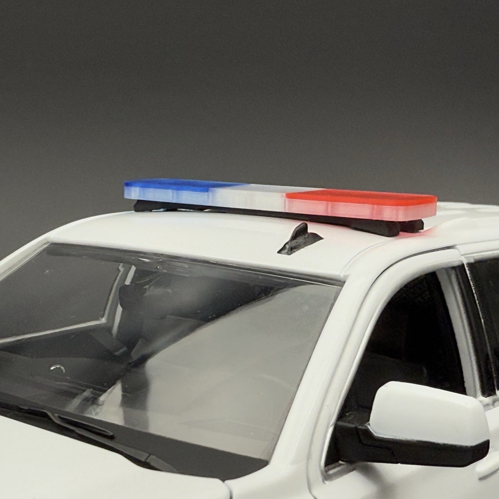 1/24 25 27 LED Compatible Tahoe Width XL Legend Lightbar Blue Clear Red Police5