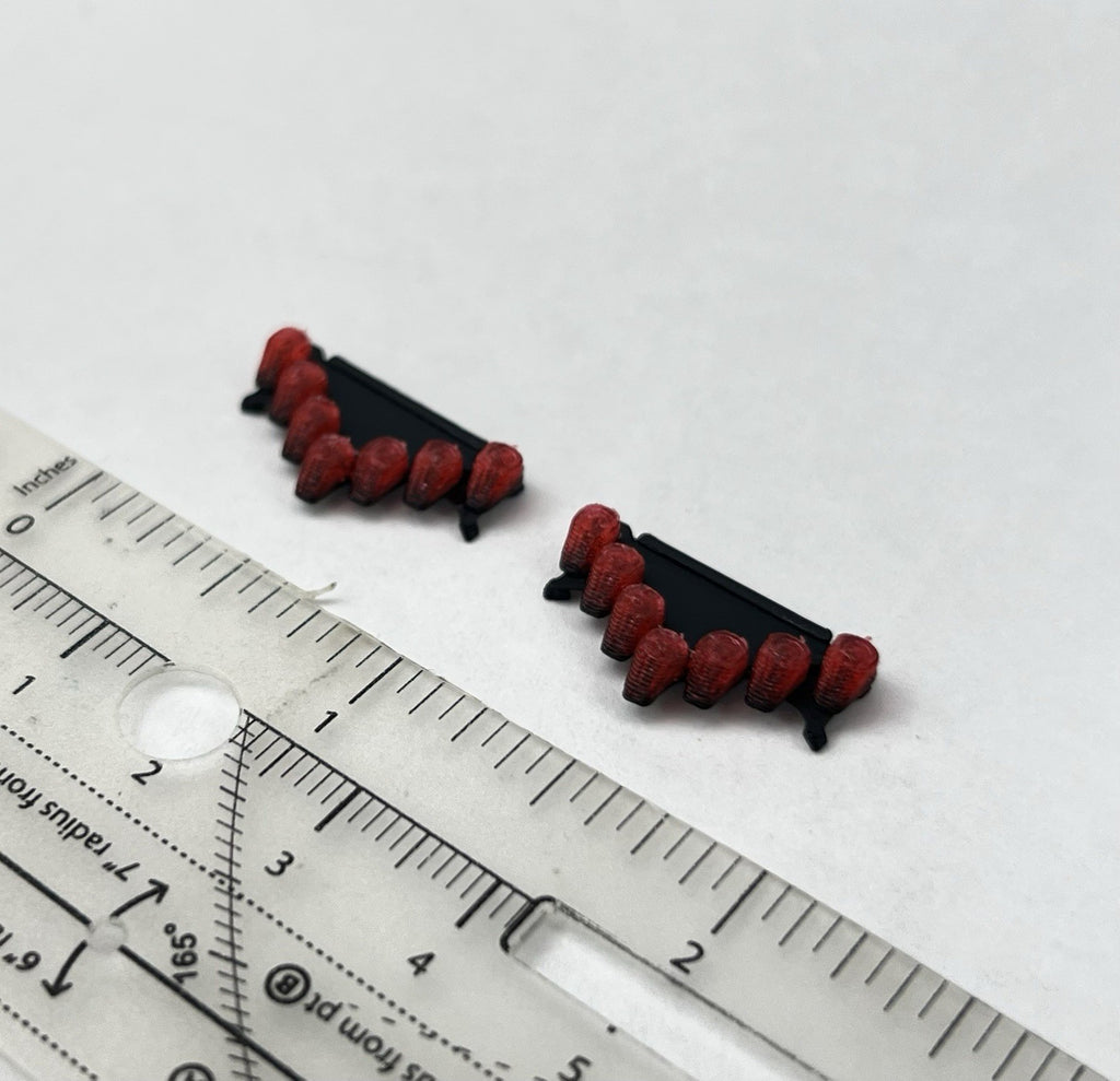 2 Pack 1/64 Red Vector Vision Lightbar Police Sheriff Fire EMS State Patrol17