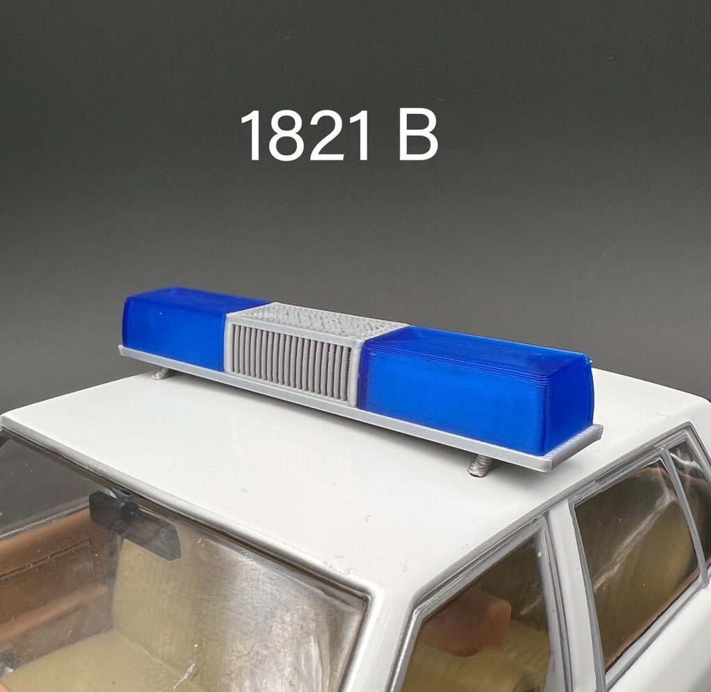 1/18 Blue Federal Signal Twinsonic Lightbar Police Sheriff State Highway Patrol0