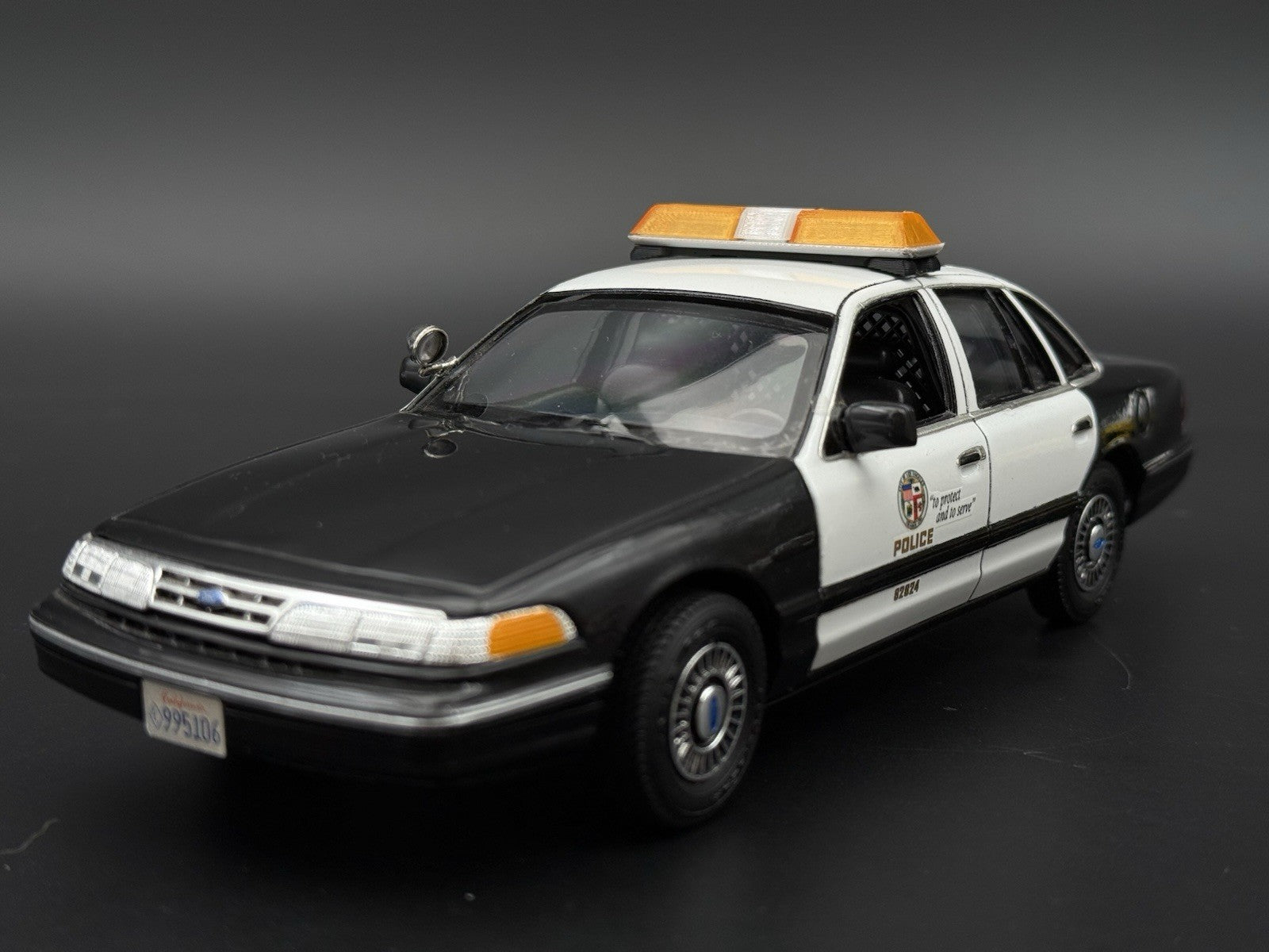 1/24 1/25 Scale Model Amber Clear Code 3 LP6000 Lightbar Tow Security 2411ClearA3