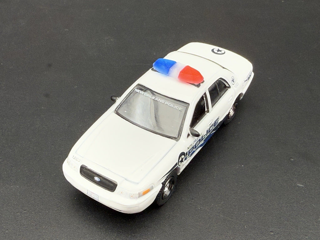 2-Pack 1/64 Scale Model Red Blue Federal Vista Lightbar Police Car 6412BCR10