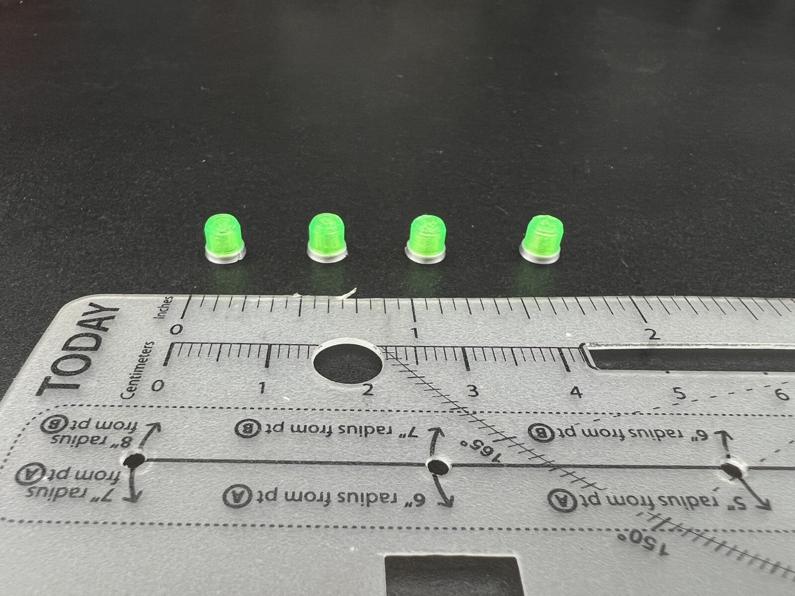 4 Pack 1/50 Green Vintage Beacon Lightbar TWH WSI First Gear Peterbilt Truck5