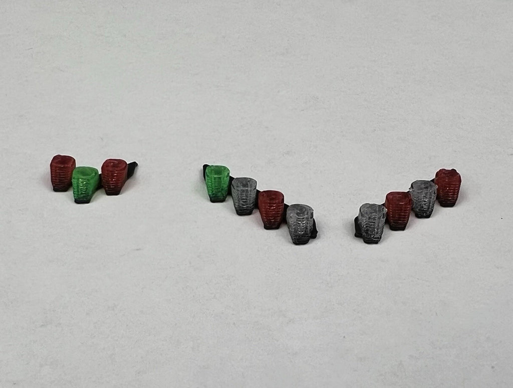 3 Pack 1/64 Chicago Fire CFD Green Red Split Vector Lightbar Truck Engine Code 38