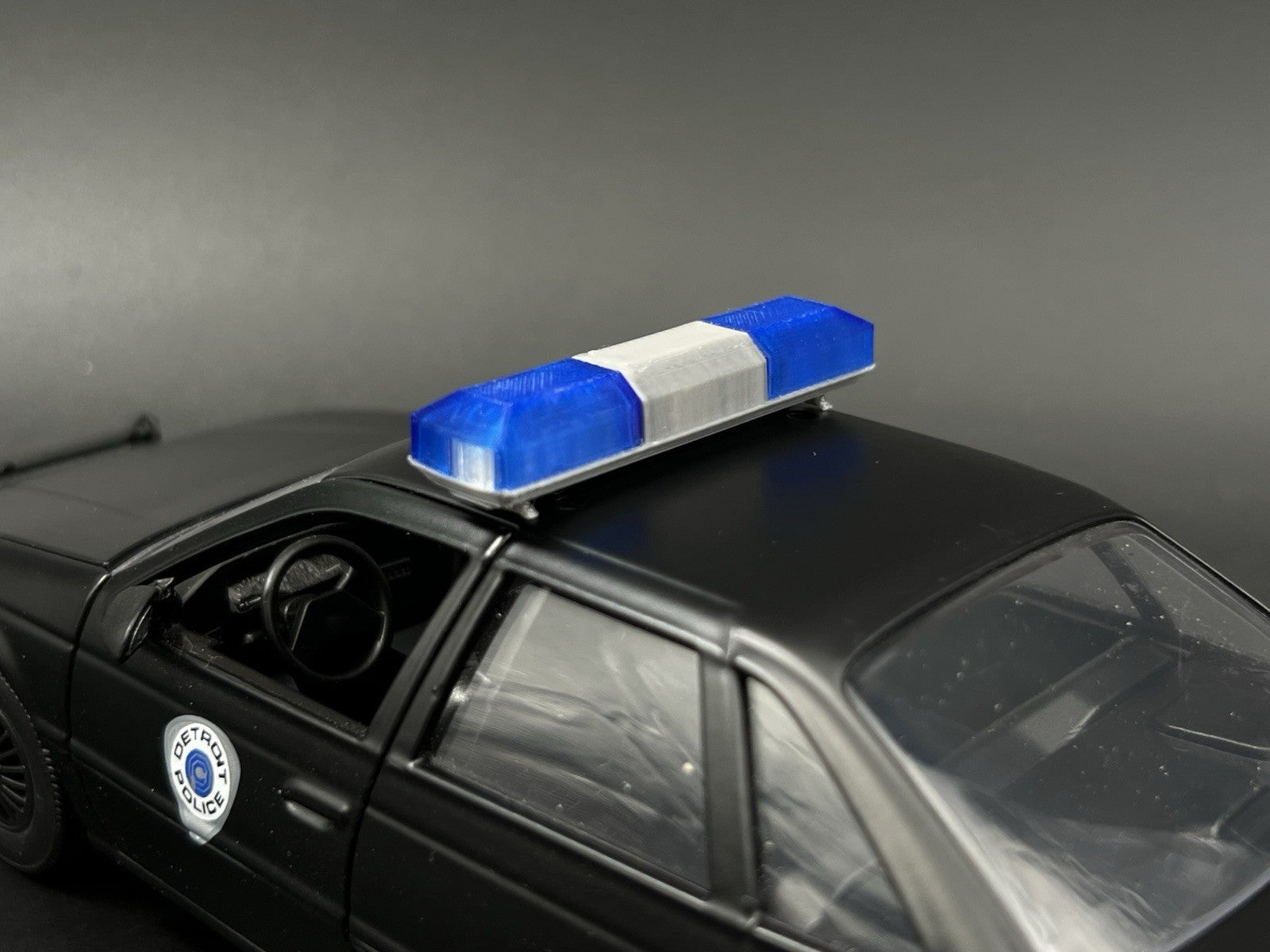 1/24 1/25 Blue Smith Wesson 8780 8880 8980 Lightbar Police Sheriff Fire10