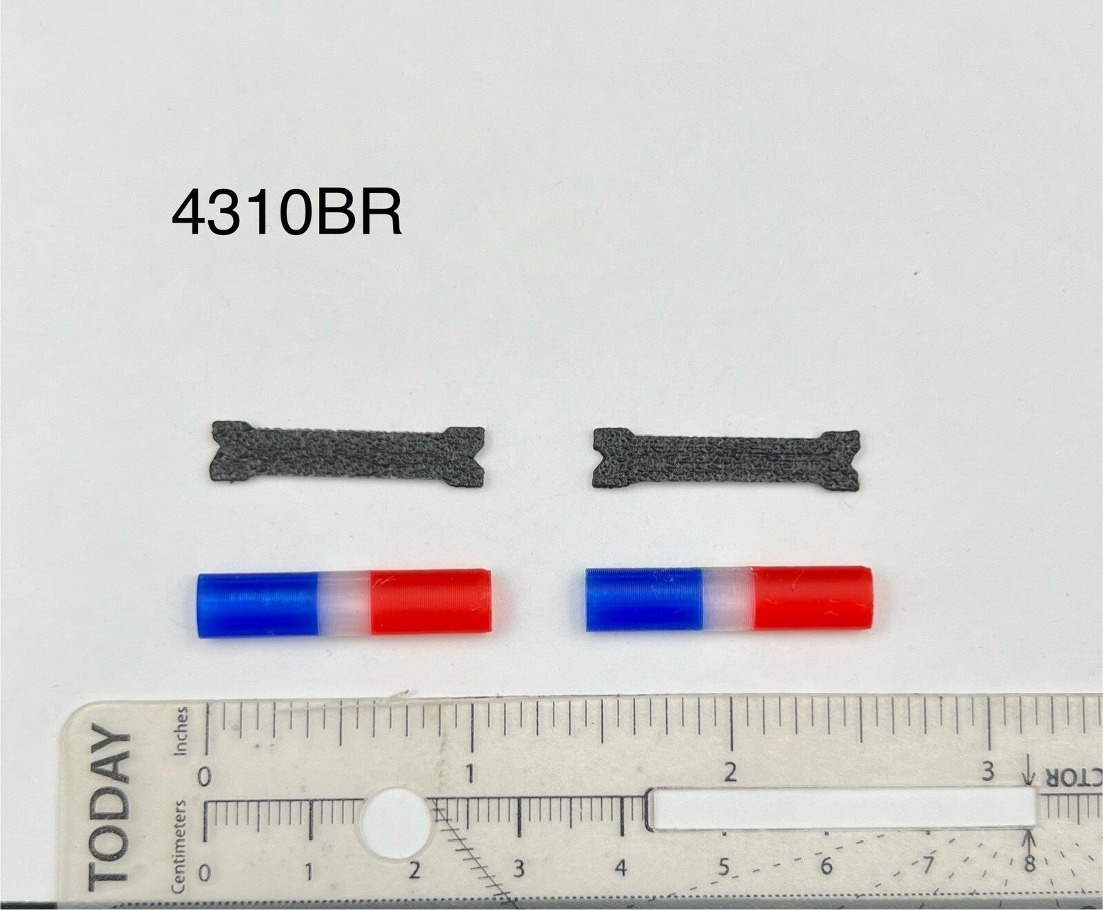 2 Pack 1/43 Blue Red Federal Signal Aerodynic Lightbar Greenlight Police Sheriff0