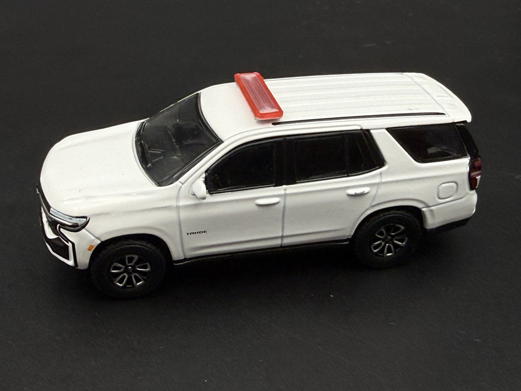 2-Pack 1/64 Scale Model Silver Top Red LED Style Whelen Lightbar 6402RS5