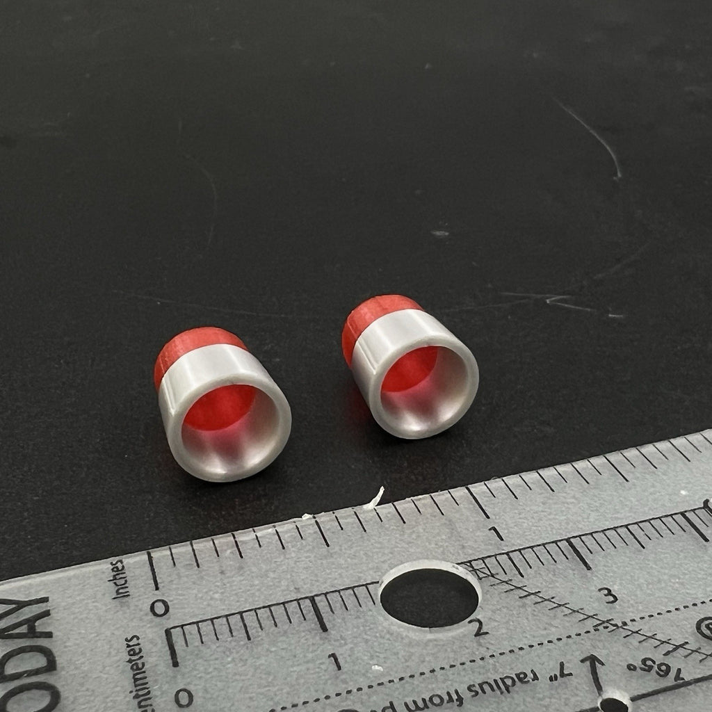 2 Pack 1/24 25 27 LED Ready Red Beacon Ray Lightbar Police Fire Sheriff1
