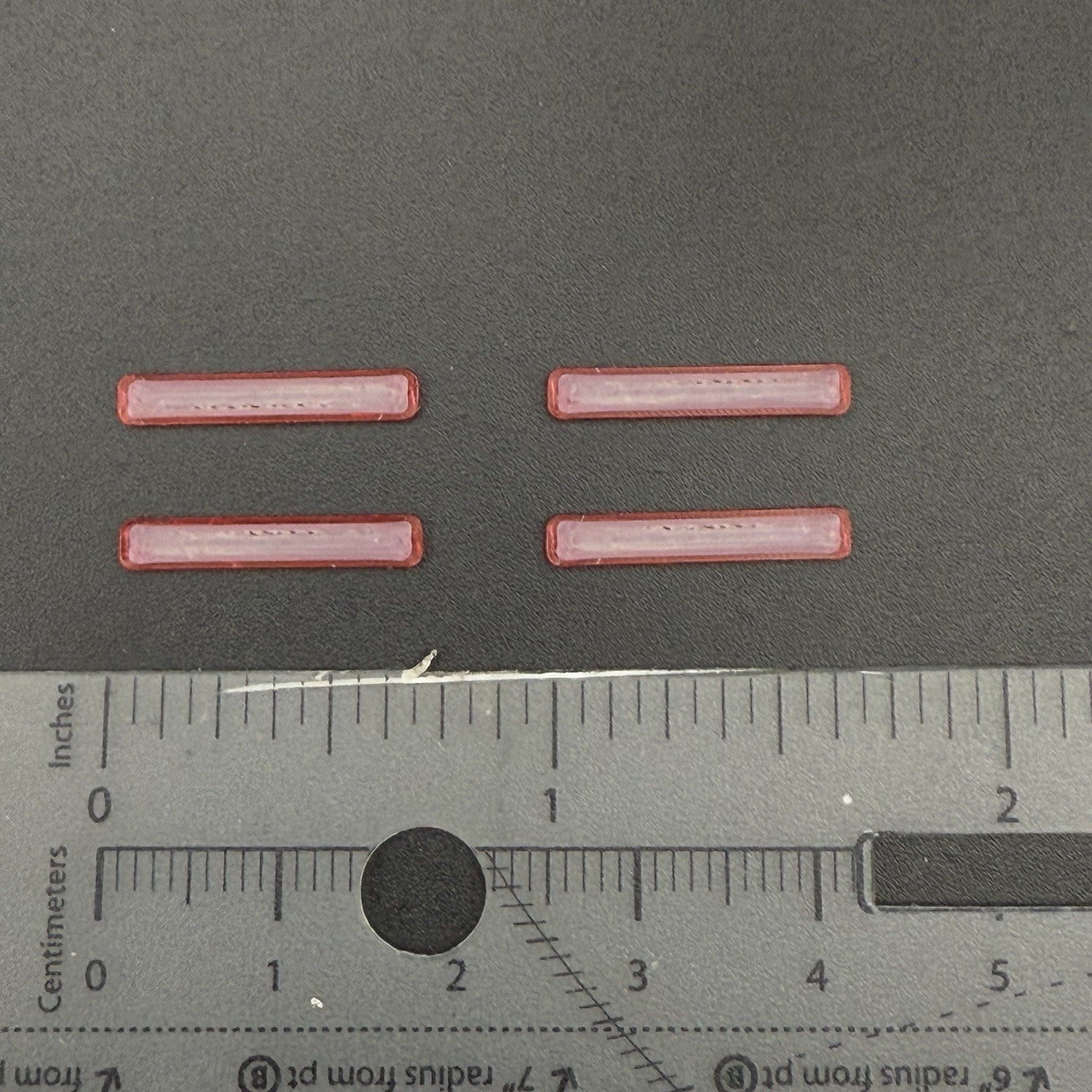 4 Pack 1/87 HO Scale Whelen Edge Long Red Lightbar Fire Truck Engine Ladder 87101