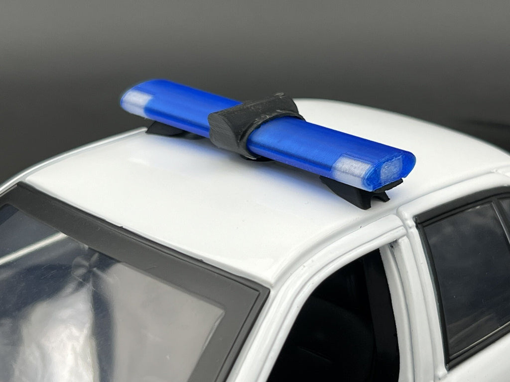 1/18 Scale Model Jetsonic Lightbar Blue Clear FHP Florida Highway Patrol Police 12