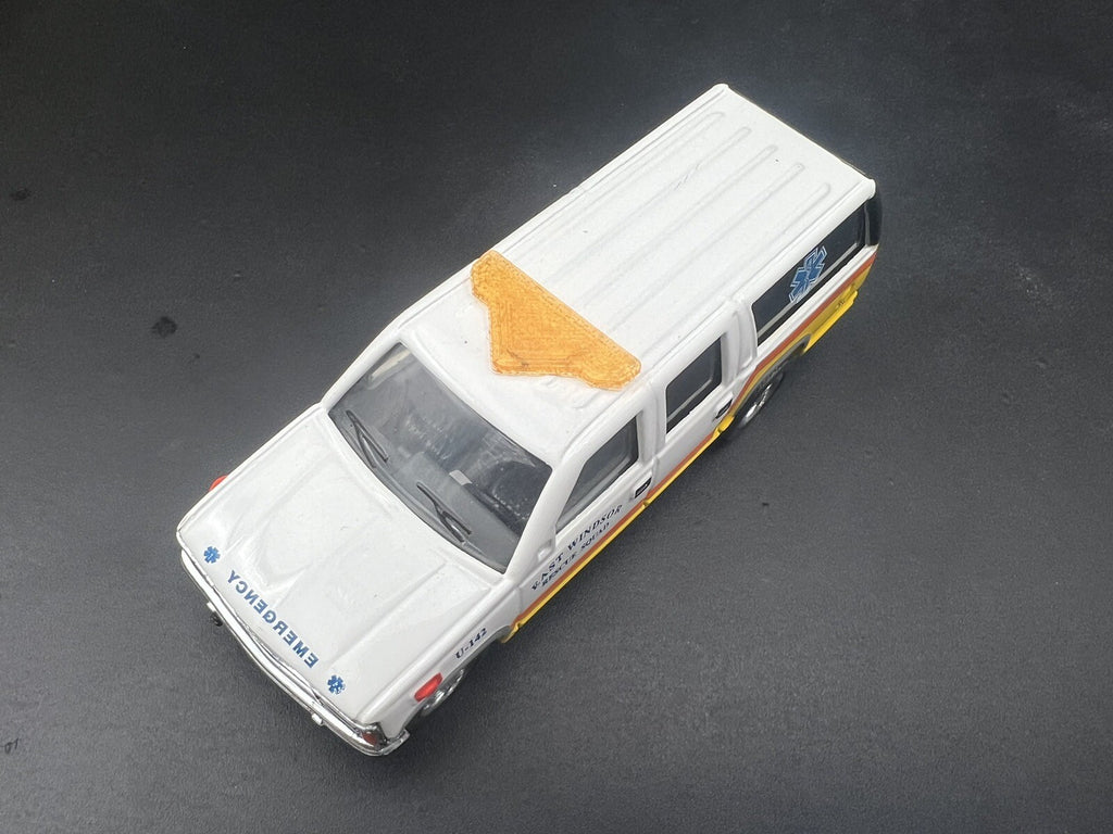 2-Pack 1/64 Scale Model Amber Federal Valor Lightbar Work Truck Security 6401A1