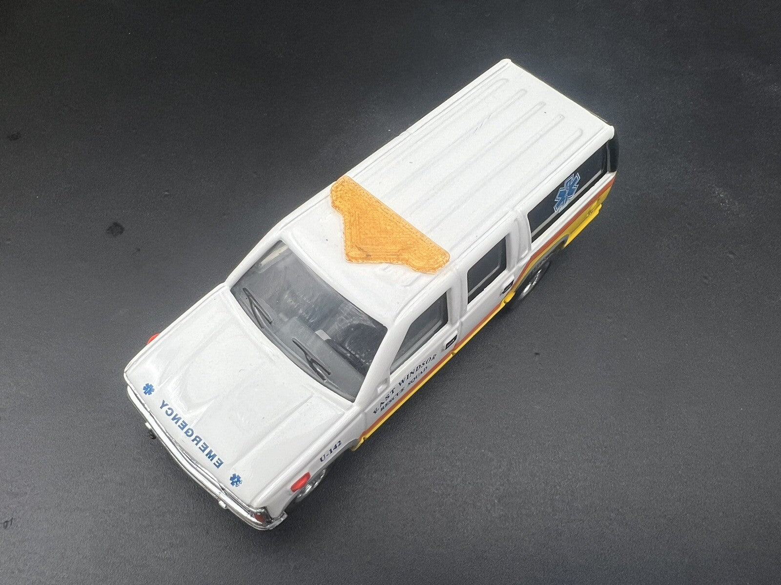 2-Pack 1/64 Scale Model Amber Federal Valor Lightbar Work Truck Security 6401A1