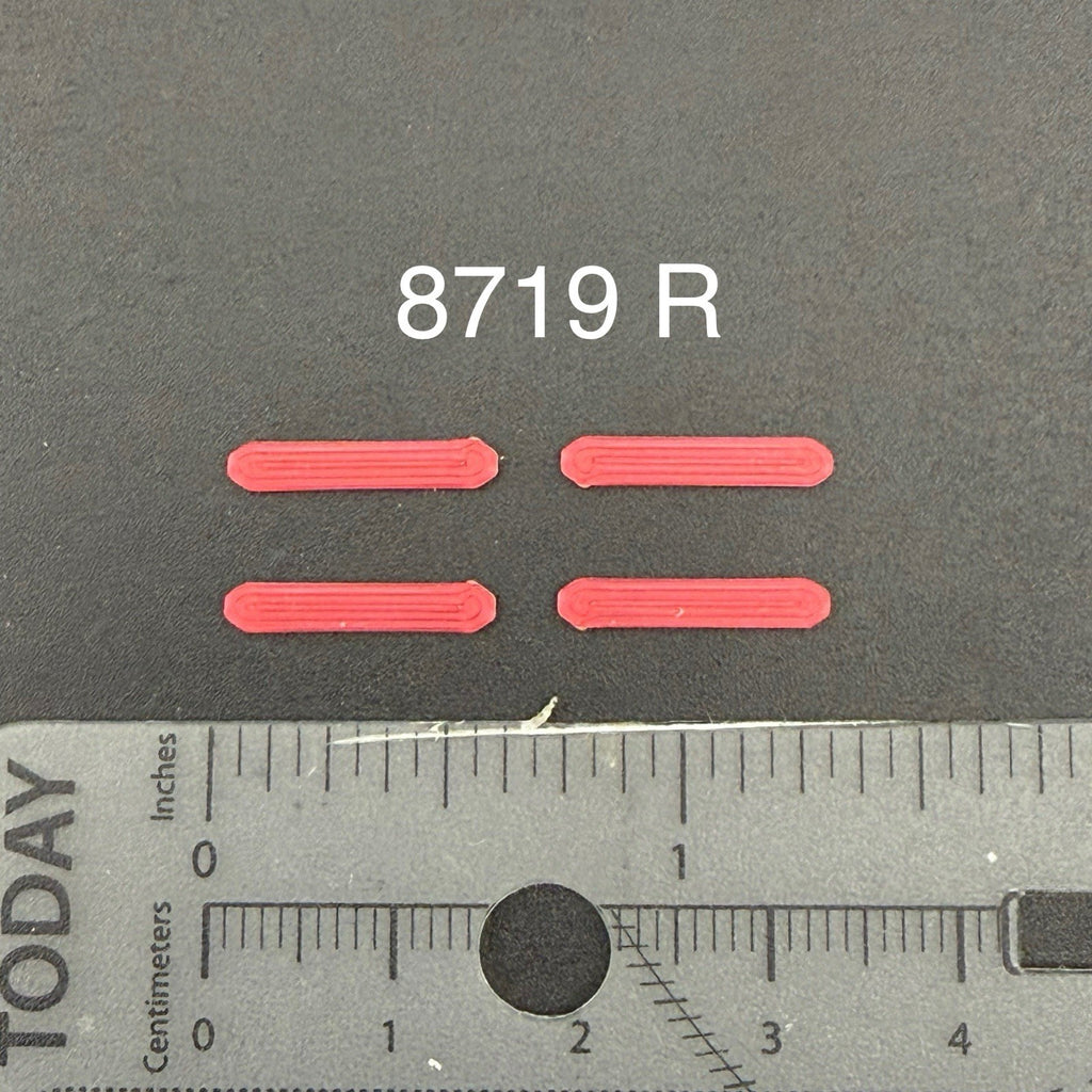4 Pack 1/87 LED Style Narrow Lightbar For HO Scale Police Fire EMS Ambulance0
