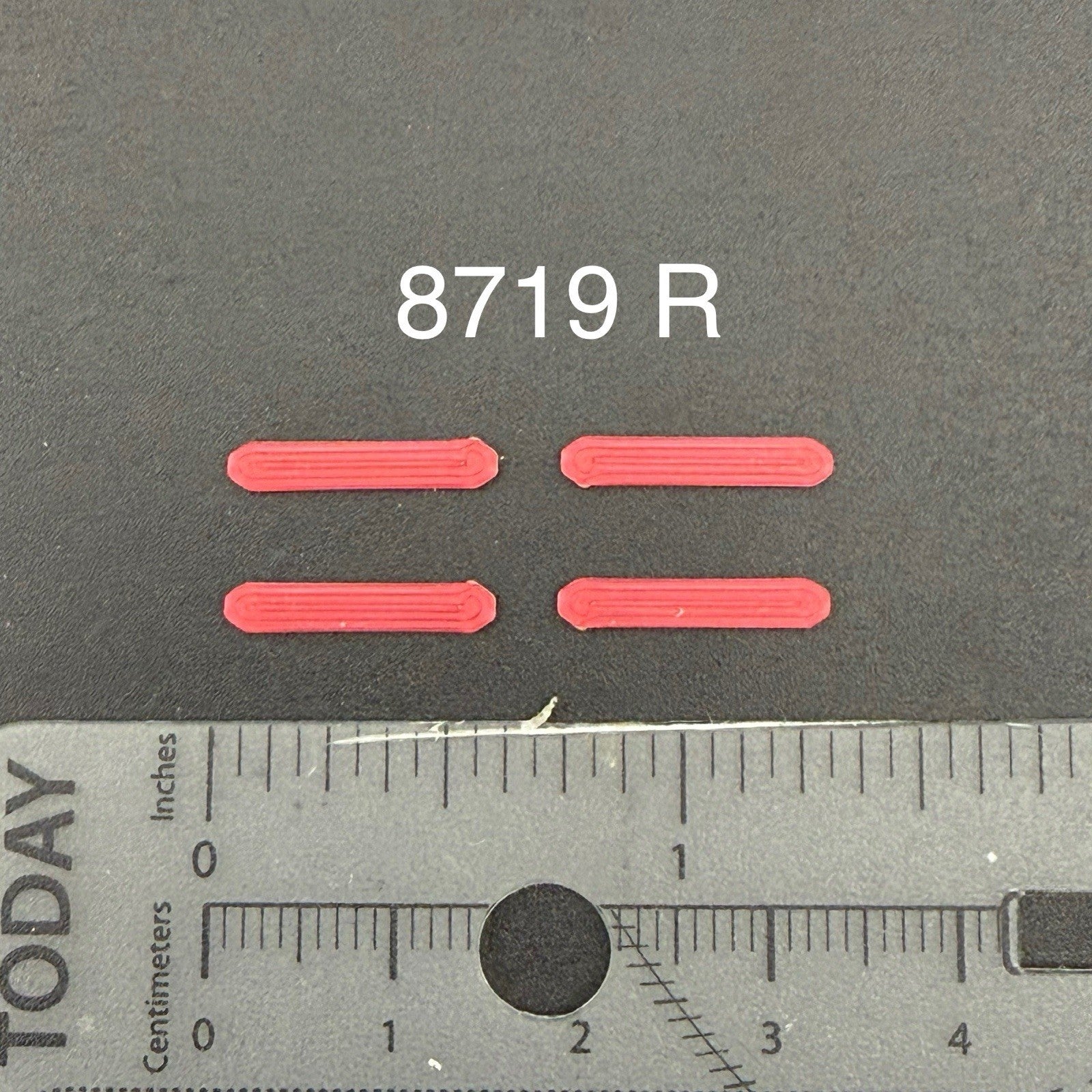 4 Pack 1/87 LED Style Narrow Lightbar For HO Scale Police Fire EMS Ambulance0