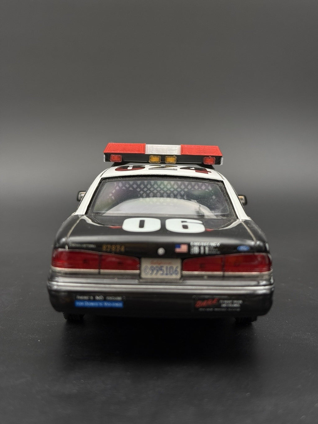 1/24 25 Scale Red Streethawk Lightbar New York Police Sheriff Fire 2464RClear12