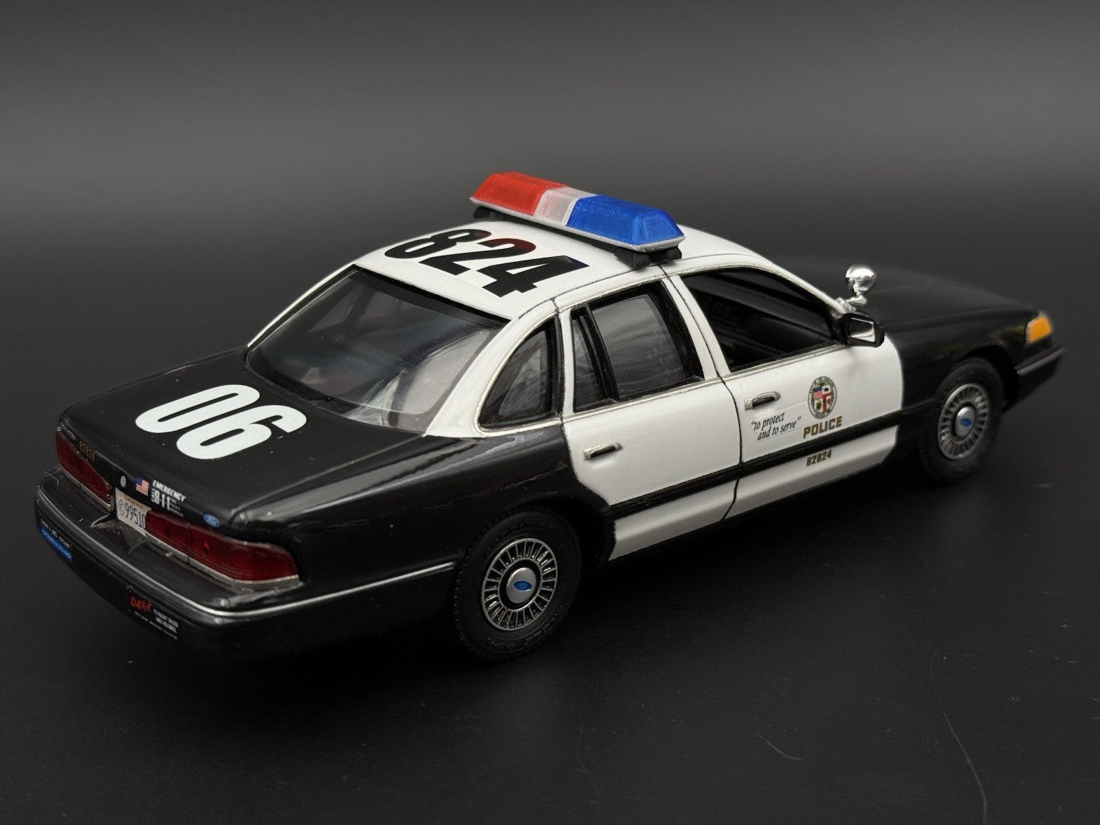 1/24 1/25 Scale Model Blue Clear Red Code 3 LP6000 Lightbar Police 2411ClearBR6