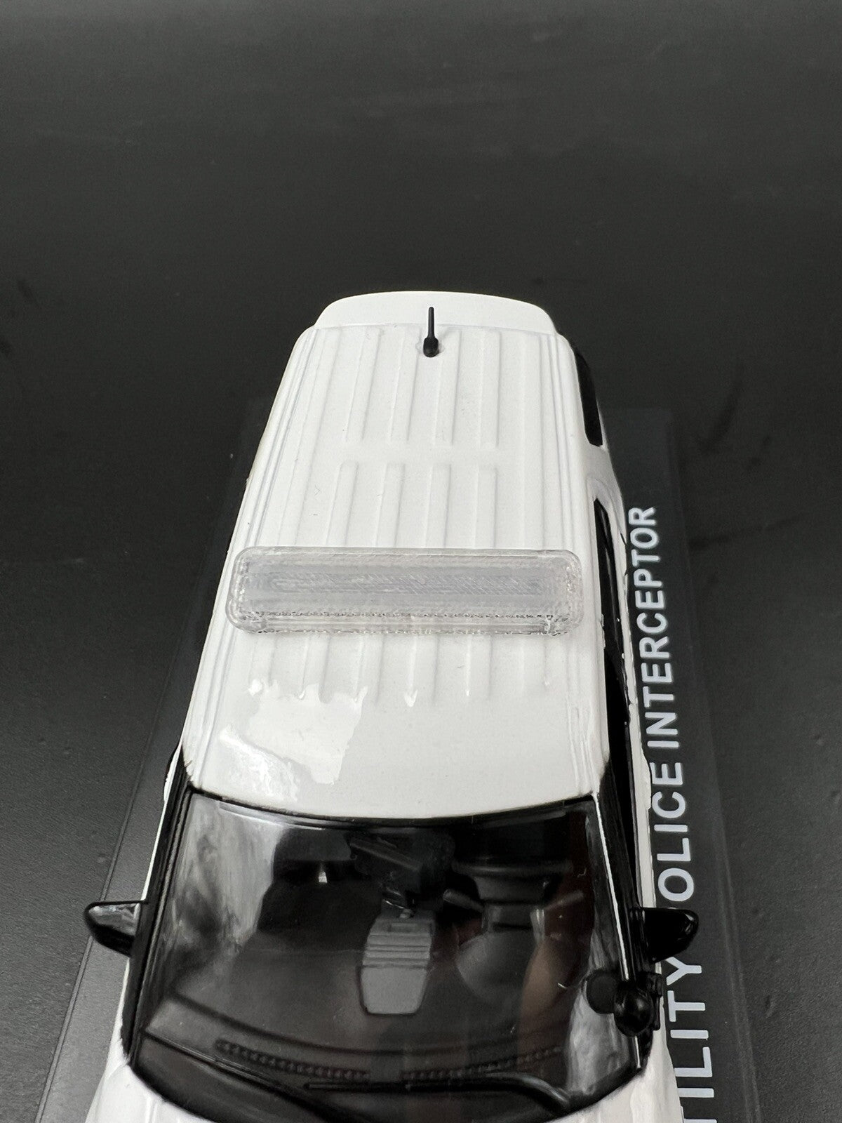 2 Pack 1/43 SUV Length Whelen LED Gray Top Cover Lightbar O Scale Police Sheriff3
