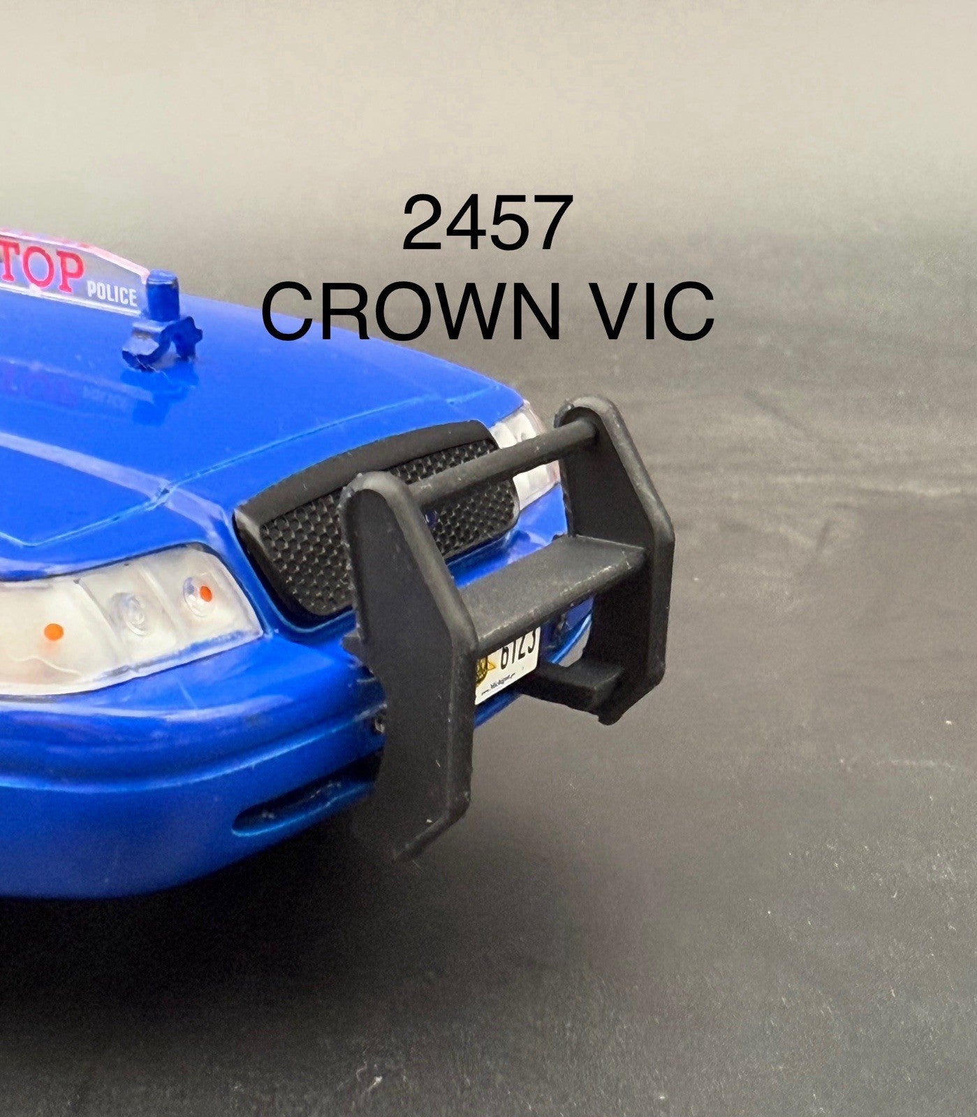 1/24 25 Go Rhino Push Bumper Pushbar For Motormax Greenlight Crown Vic Police0