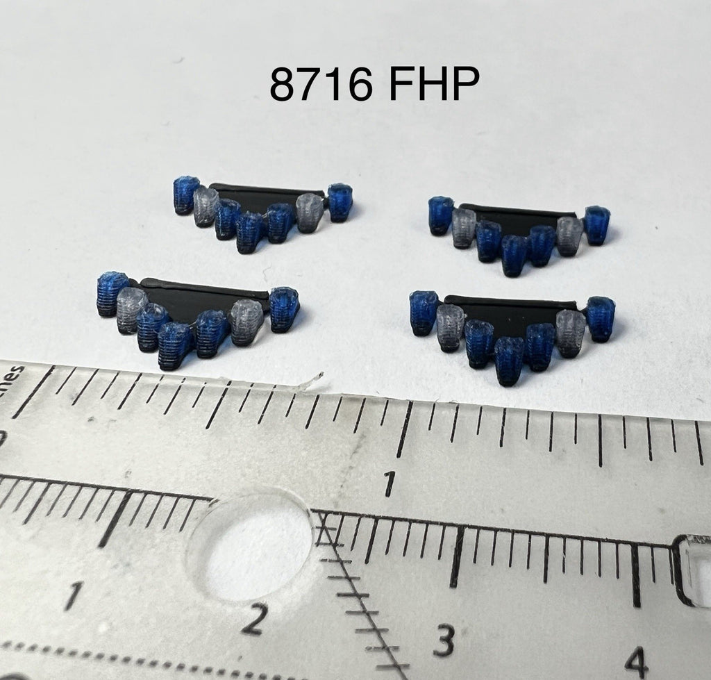 4 Pack 1/87 Blue Vector Vision Lightbar FHP Florida Highway Patrol State Police0