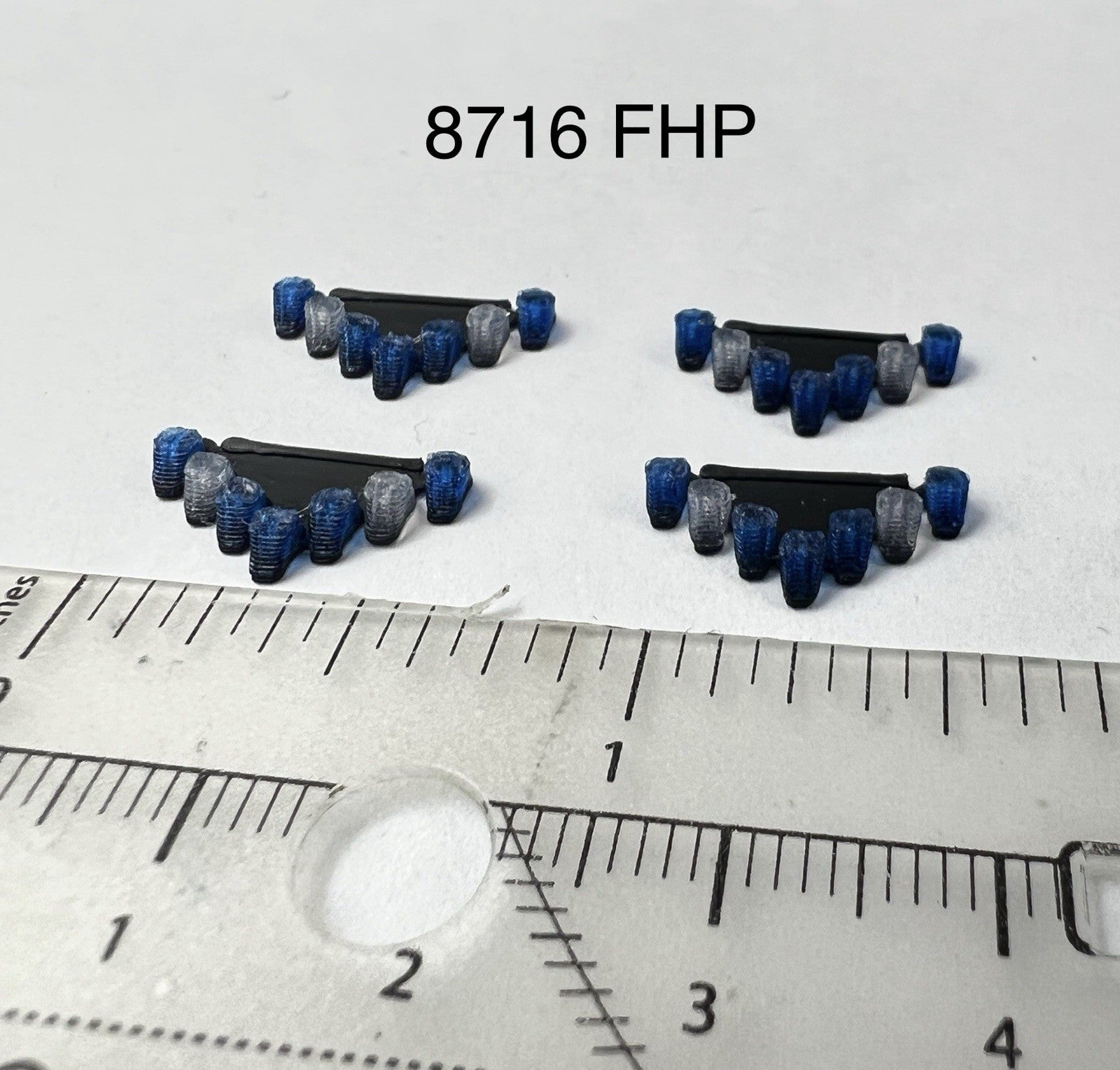 4 Pack 1/87 Blue Vector Vision Lightbar FHP Florida Highway Patrol State Police0