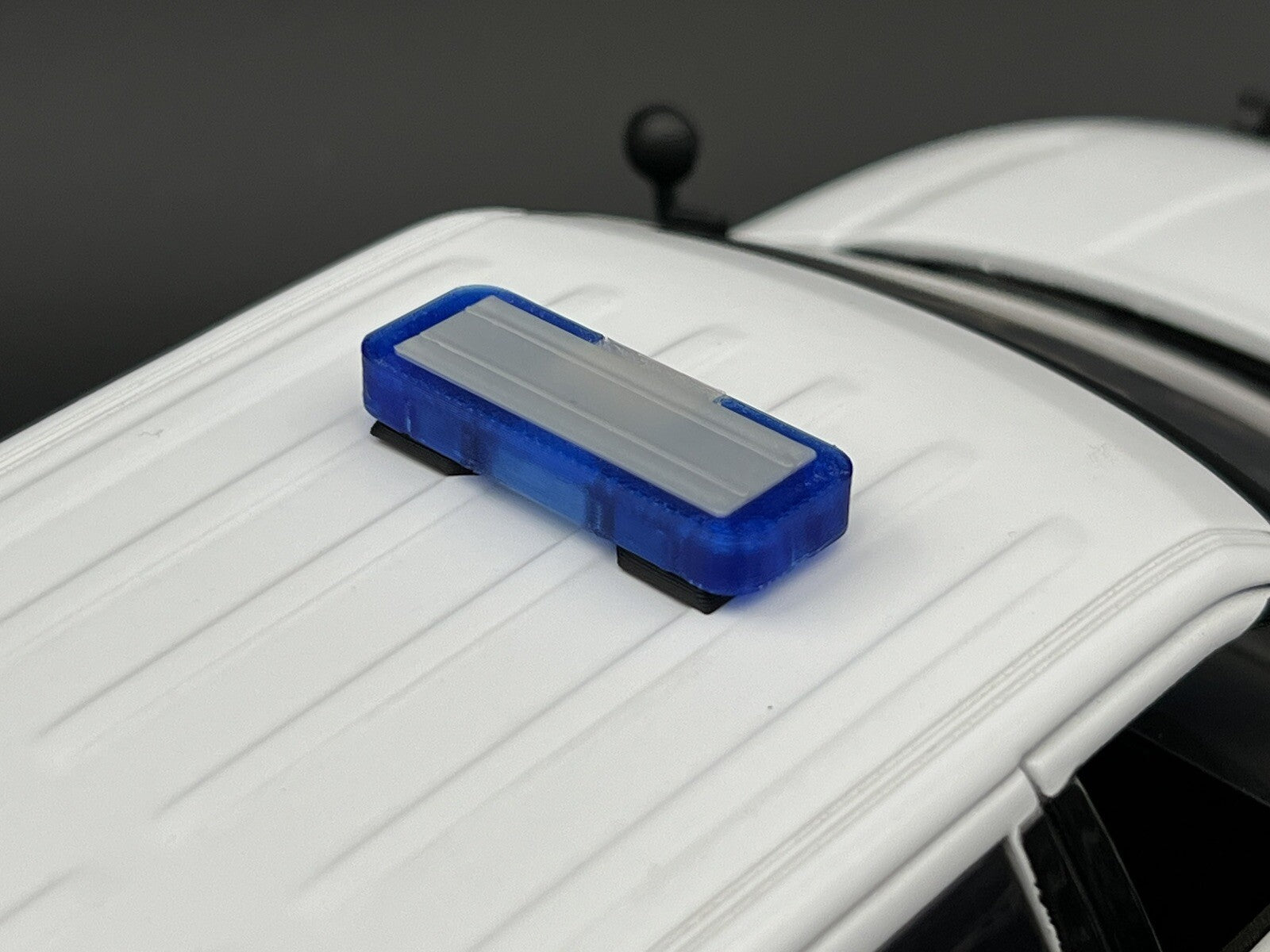 1/18 Mini Whelen Edge Lightbar Blue Red Clear Gray Top Cover Police Sheriff Fire4