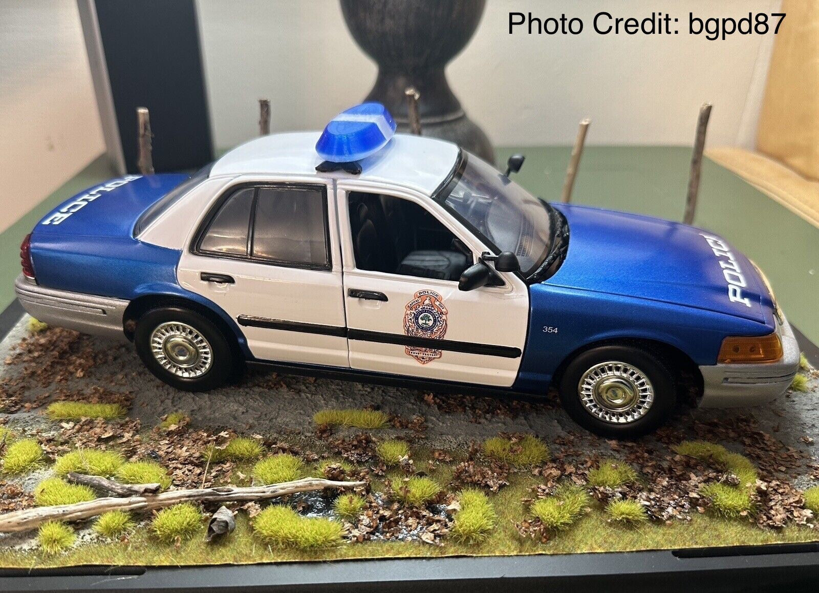 1/18 Blue Federal Signal Vista Lightbar Kentucky Mass State Police Sheriff Fire2