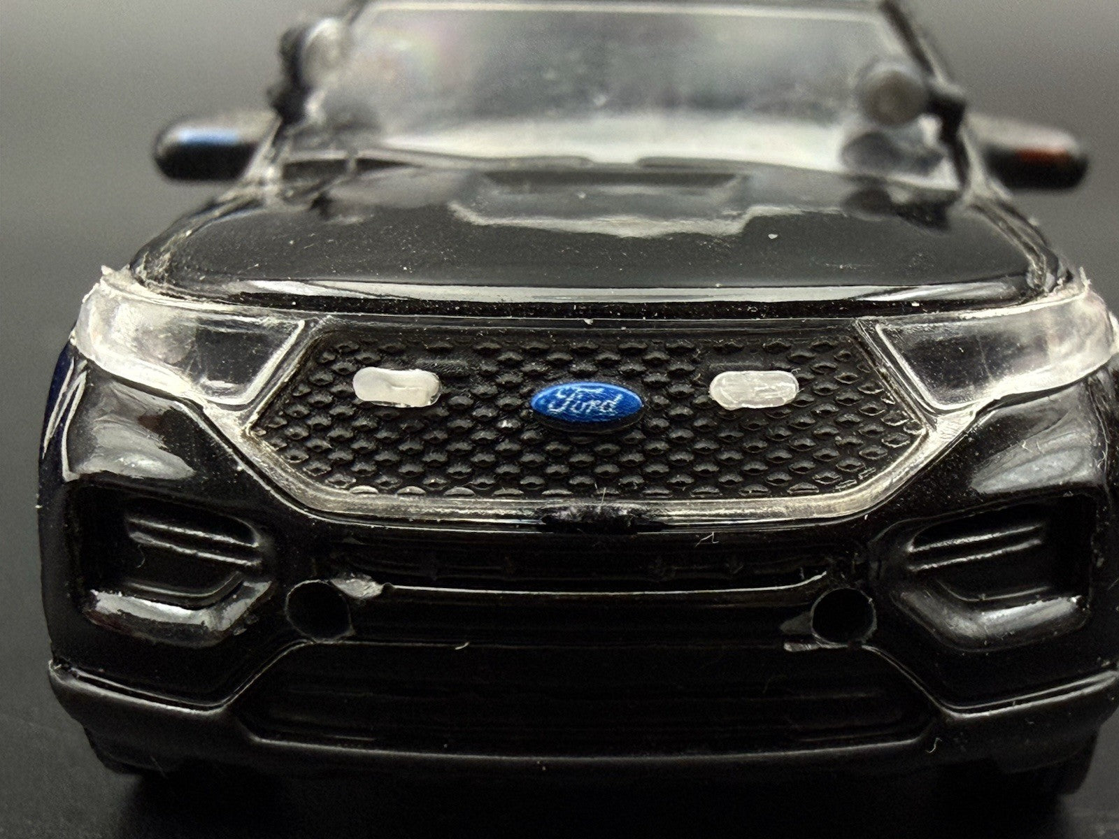 8 Pack 1/64 Scale Clear Grille Light Pod License Plate Police 6456C1