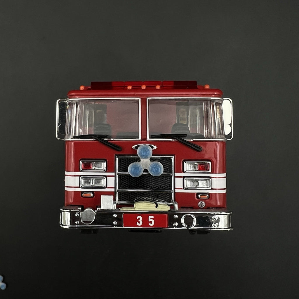 2 Pack 1/64 Roto Ray Blue Emergency Light Code 3 Fire Truck Engine Ladder3