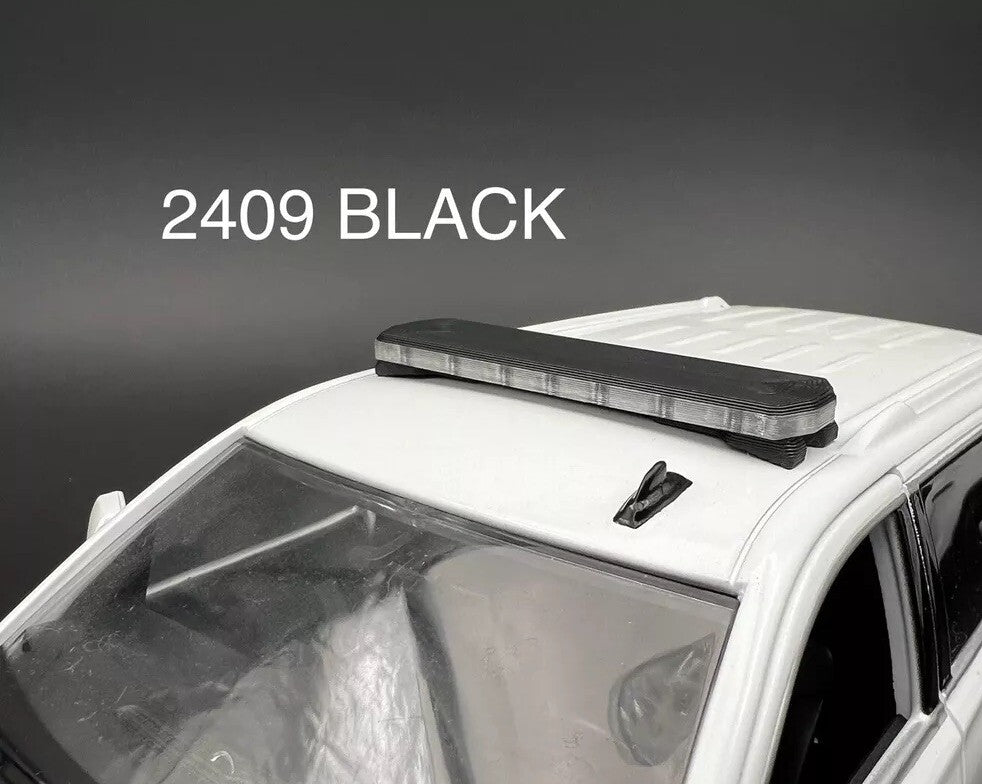 1/24 25 Scale Model LED Compatible Code 3 2700 Lightbar Police 2409 Black0