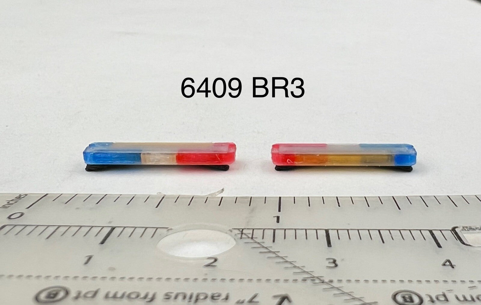 2 Pack 1/64 Scale Whelen Edge Lightbar Blue Red Police Highway Patrol 6409BR51
