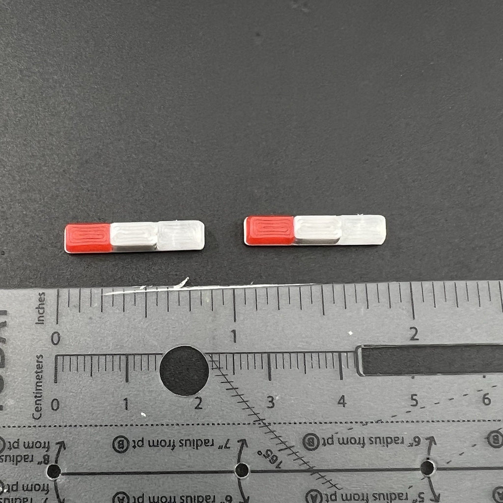 2 Pack 1/64 Red Clear Federal Signal Twinsonic Lightbar Greenlight Police Fire1