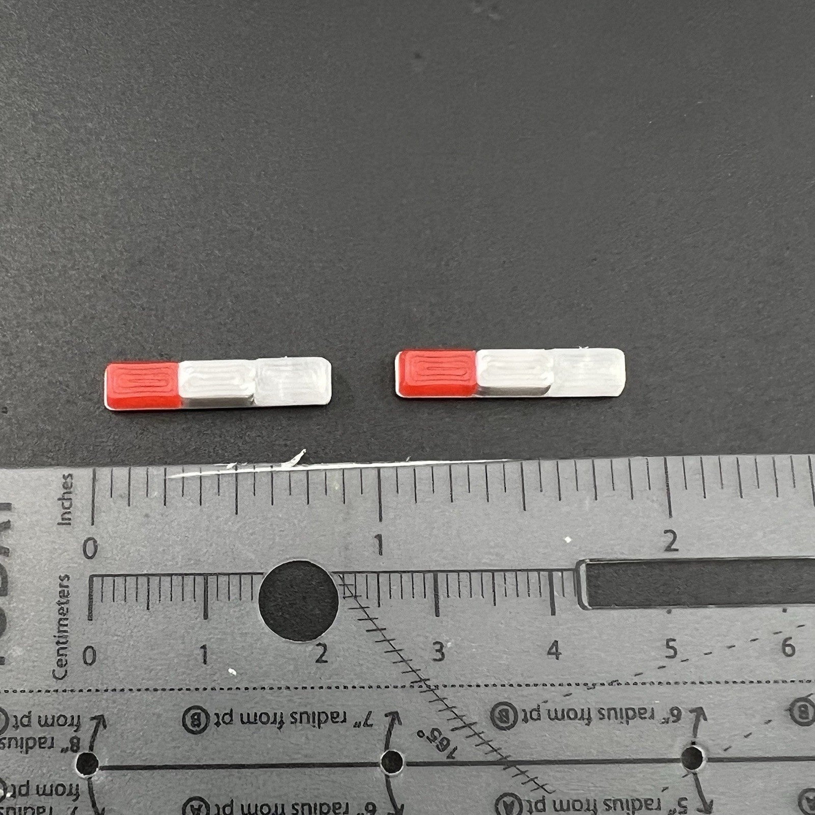 2 Pack 1/64 Red Clear Federal Signal Twinsonic Lightbar Greenlight Police Fire1