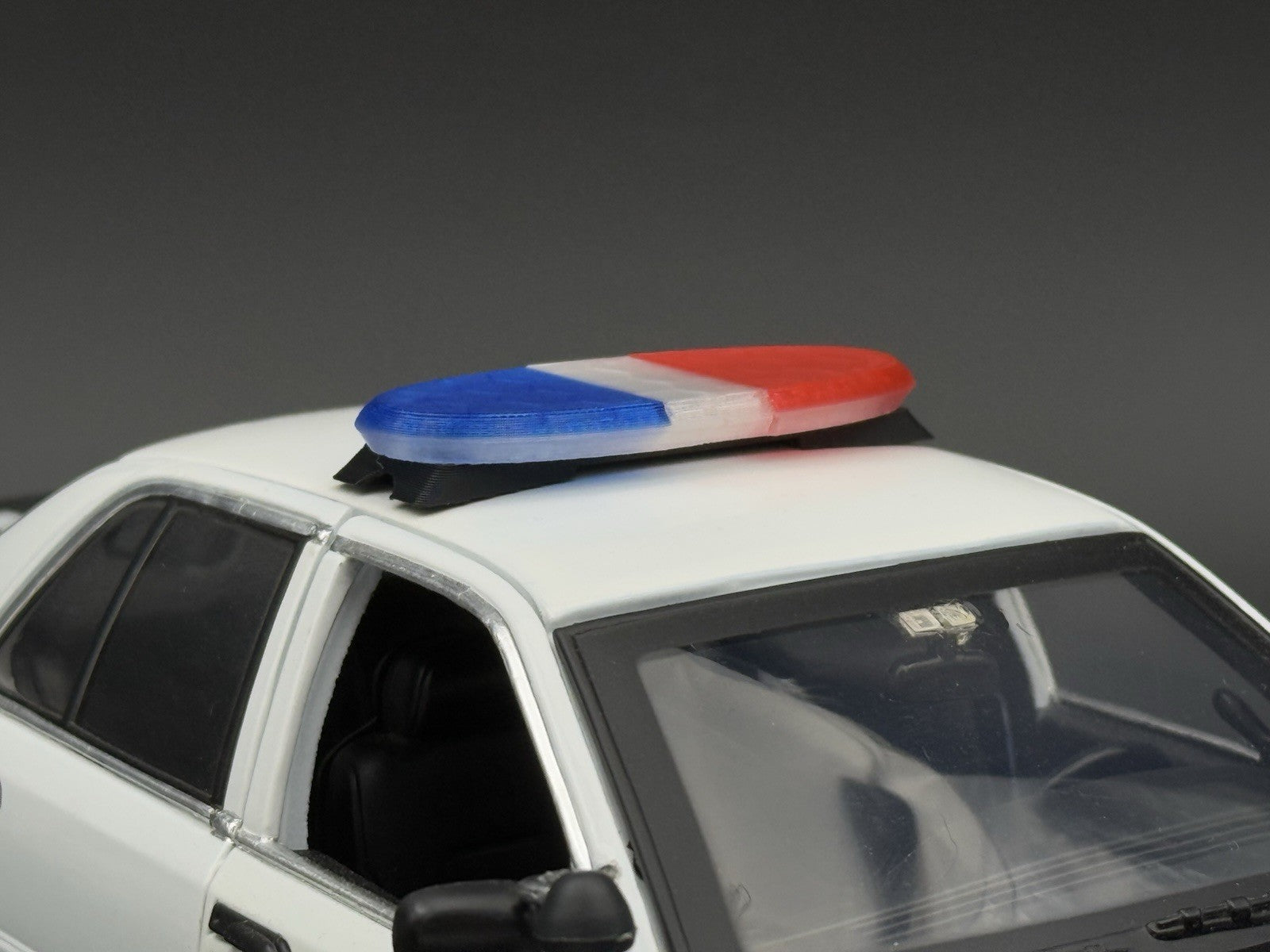 1/18 PCB Ready Blue Clear Red Federal Signal Arjent Lightbar Police 1804PCB BR7