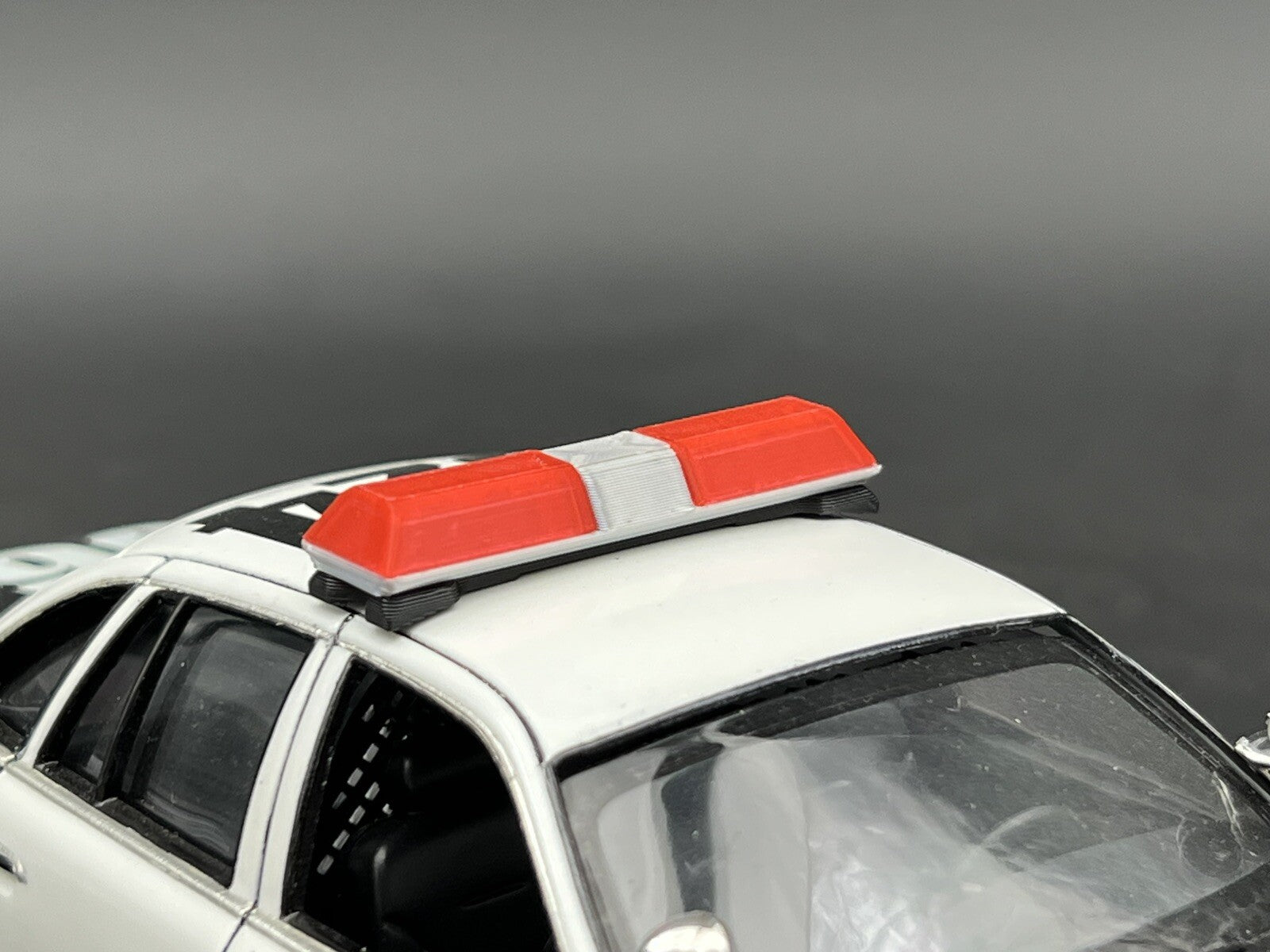 1/24 25 27 Red Chrome Code 3 LP6000 Lightbar W Internal Lens Police Sheriff Fire6