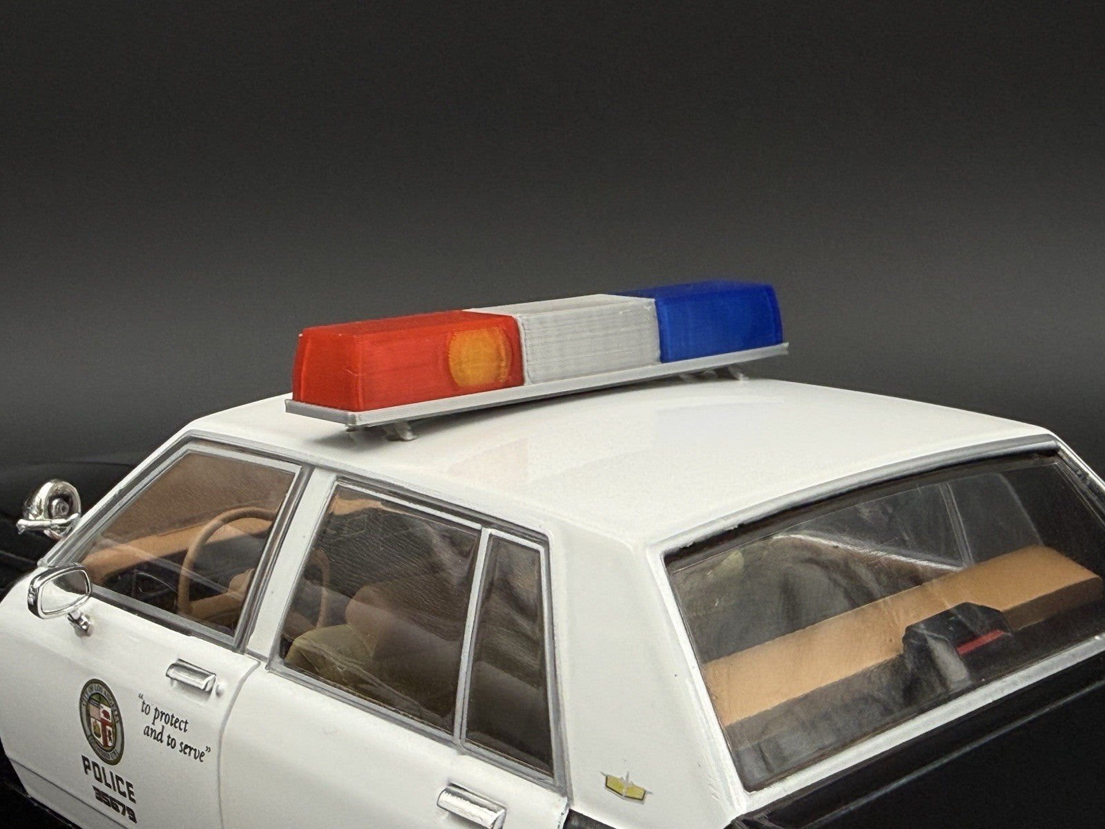 1/18 Blue Red California Twinsonic Lightbar Police Sheriff Highway Patrol 1821CA11