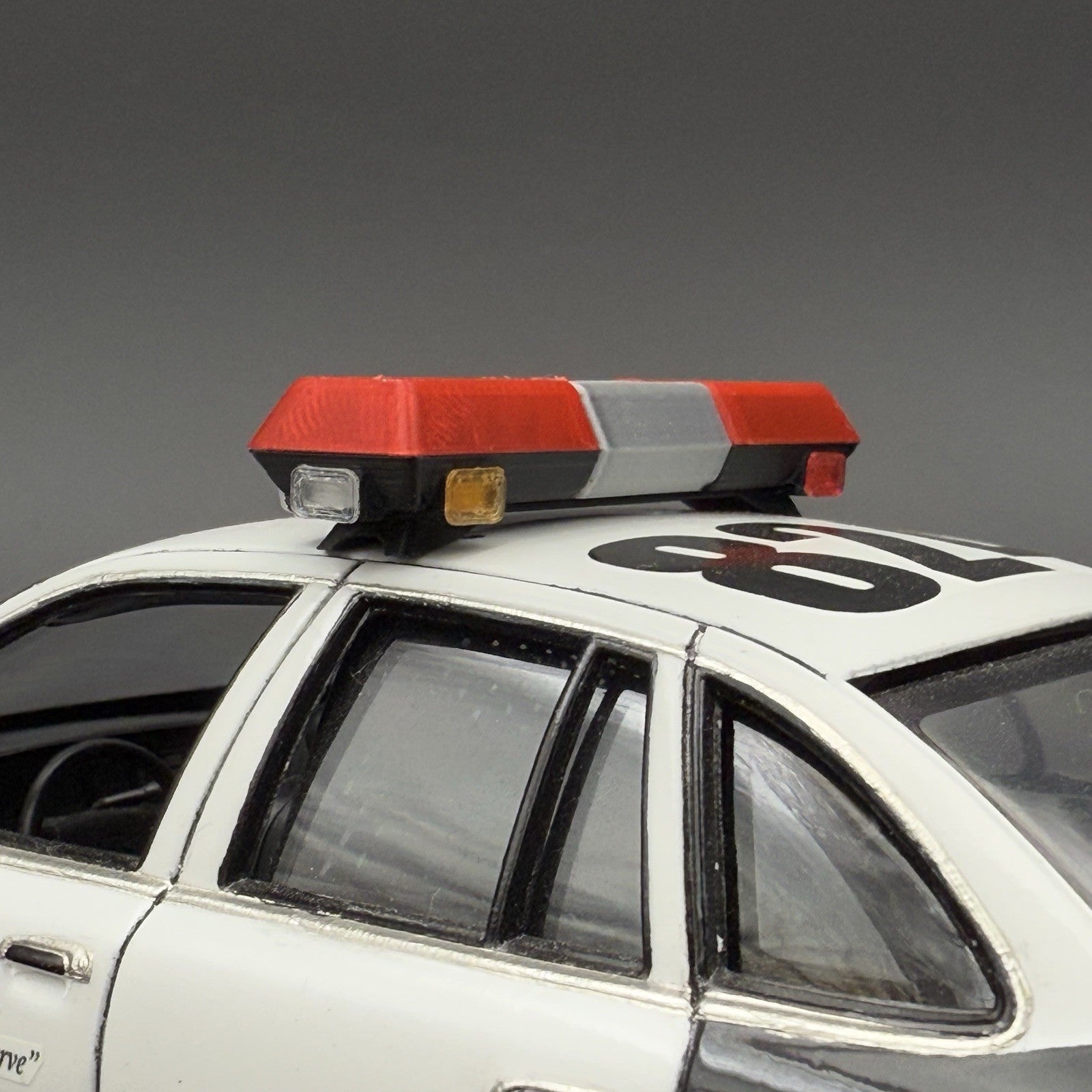 1/24 25 Scale Red Chrome Streethawk Lightbar New York Police Sheriff Fire4