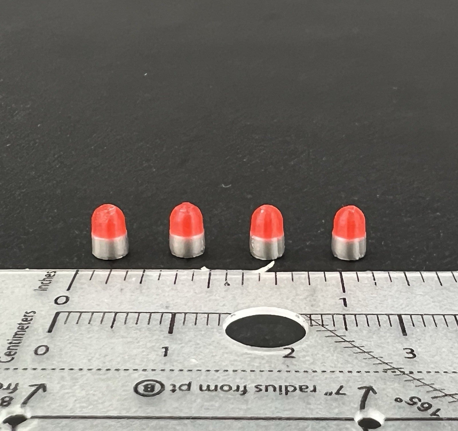 4 Pack 1/64 Vintage Red Beacon Ray Lightbar Sheriff Police Fire Ambulance8