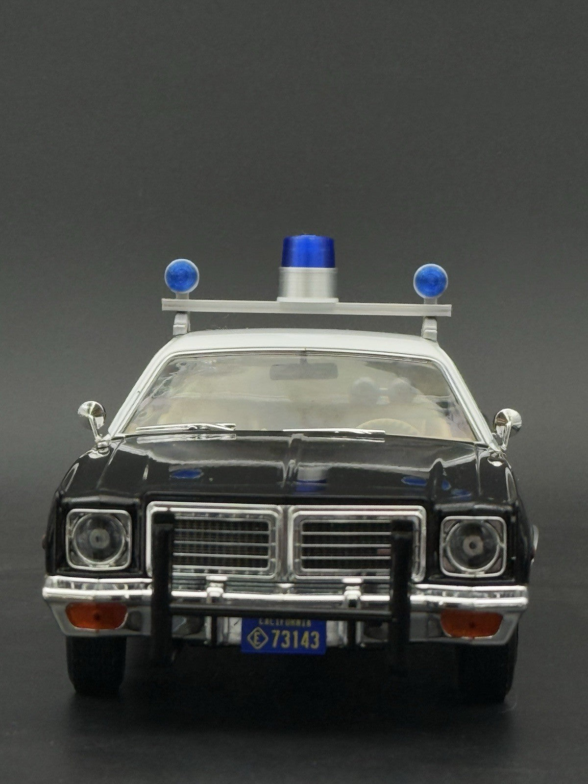 1/24 Scale Model Visibar CJ 184 284 Blue Beacon Lollipop Police Light 2456BBB4