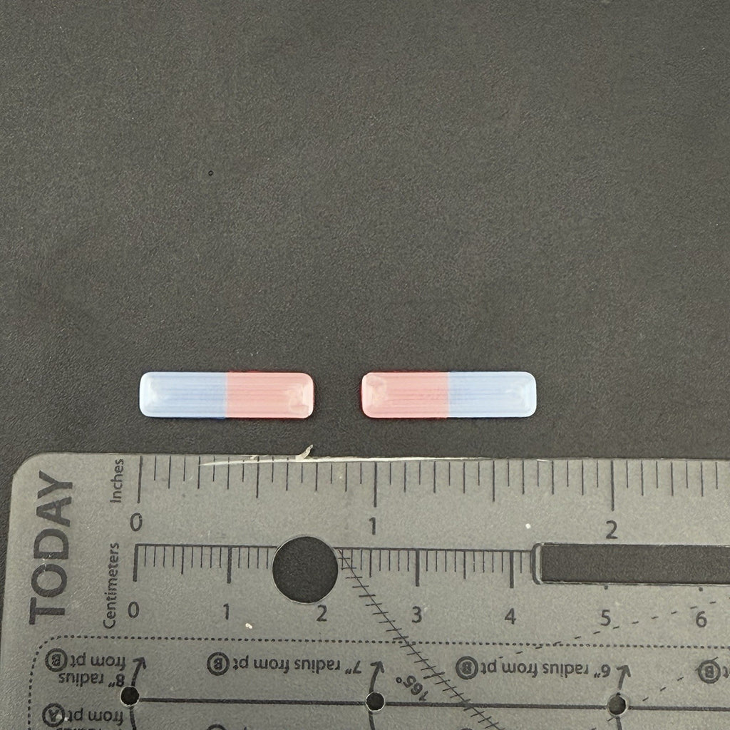 2-Pack 1/64 Scale Model Silver Top Blue Red LED Style Whelen Lightbar 6402BRS2