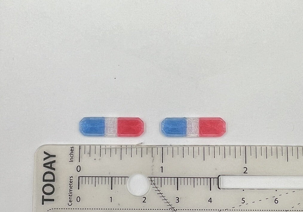 2 Pack 1/64 Blue Red Low Profile Lightbars Greenlight Police Sheriff Hotwheels0