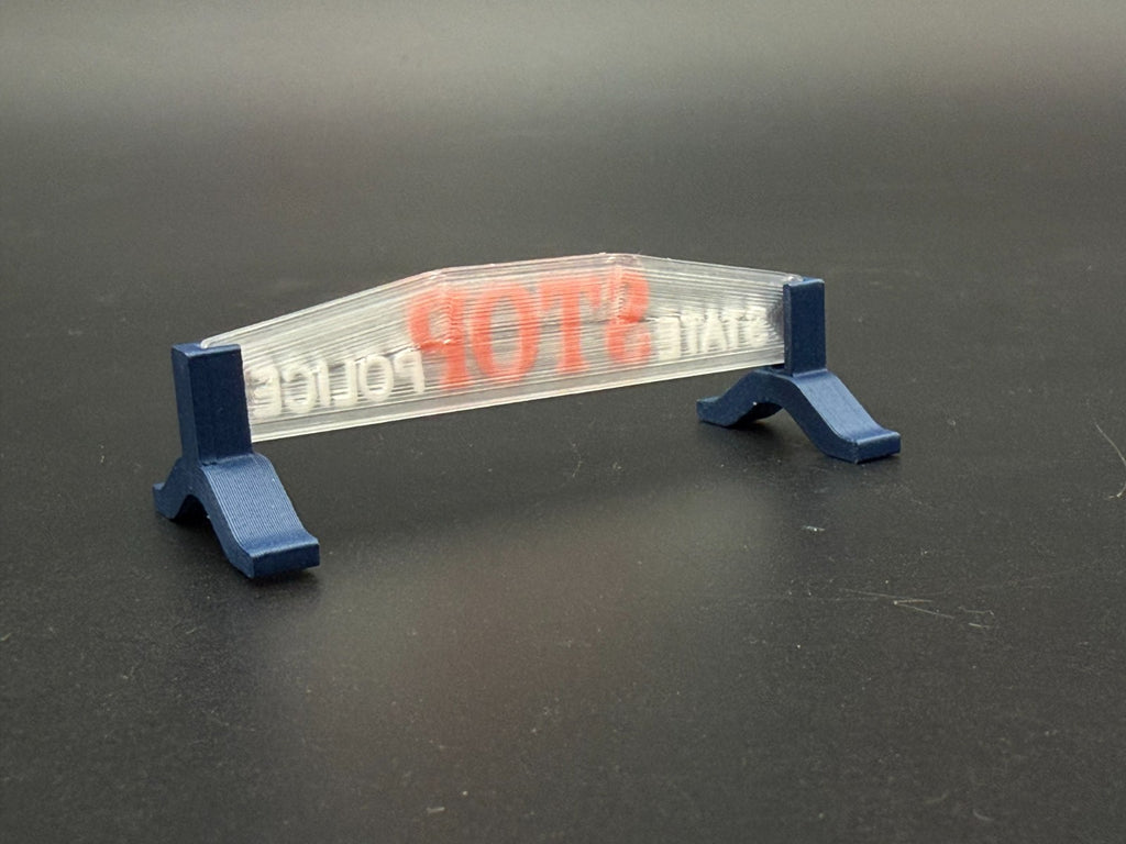 1/10 12 Scale Model Michigan State Police Hood Stop Sign 1005C4