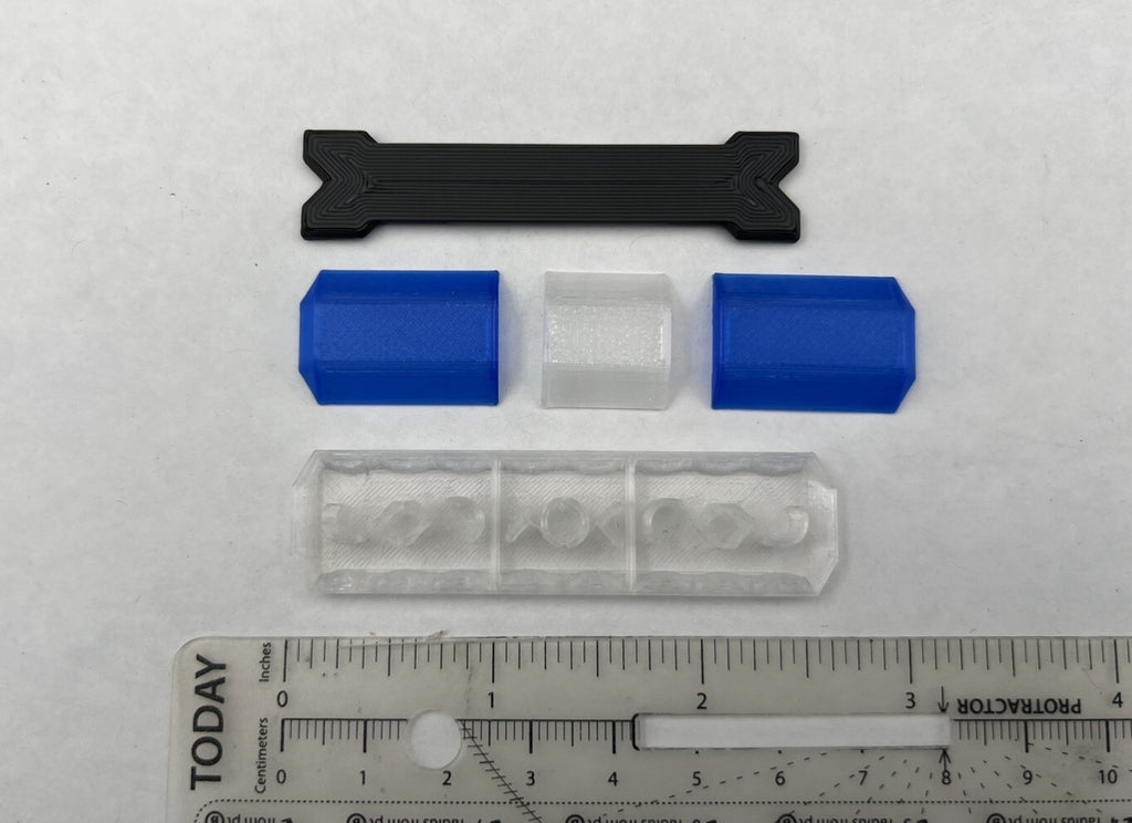 1/18 Scale Clear Blue Code 3 MX7000 Lightbar W Internal Lens Police Sheriff Fire6
