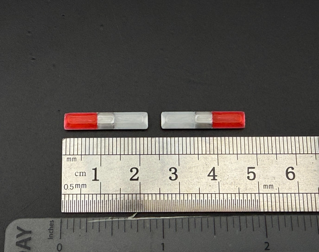 2 Pack 1/64 Scale Code 3 LP6000 Red Clear Lightbar Fire EMS Ambulance 6417RC1